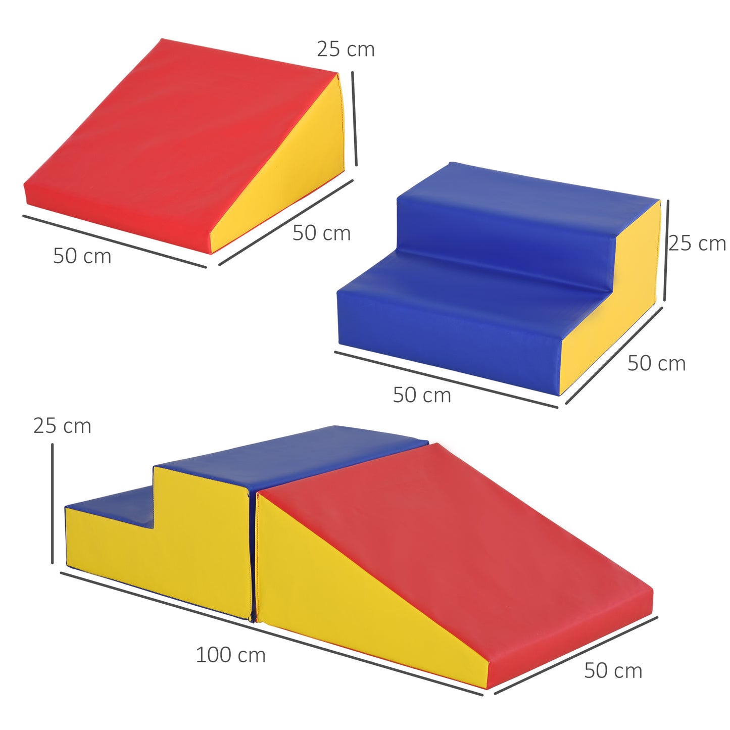2-Piece Soft Playset for Toddlers, Climbing, Crawling