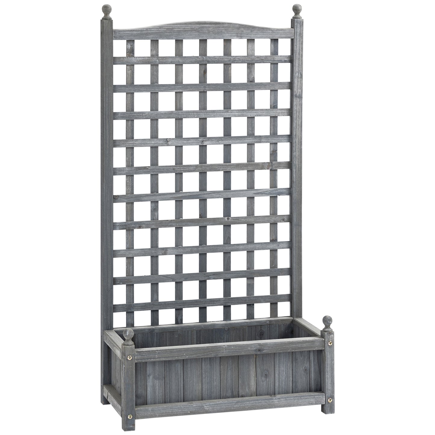 Garden Planters with Trellis for Climbing Vines (1)
