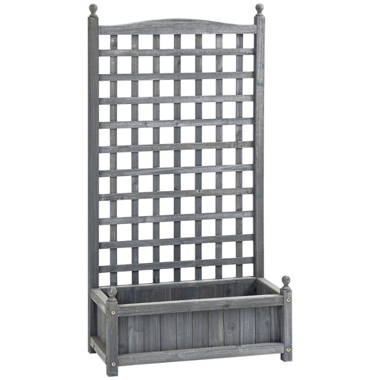 Garden Planters with Trellis for Climbing Vines (1)