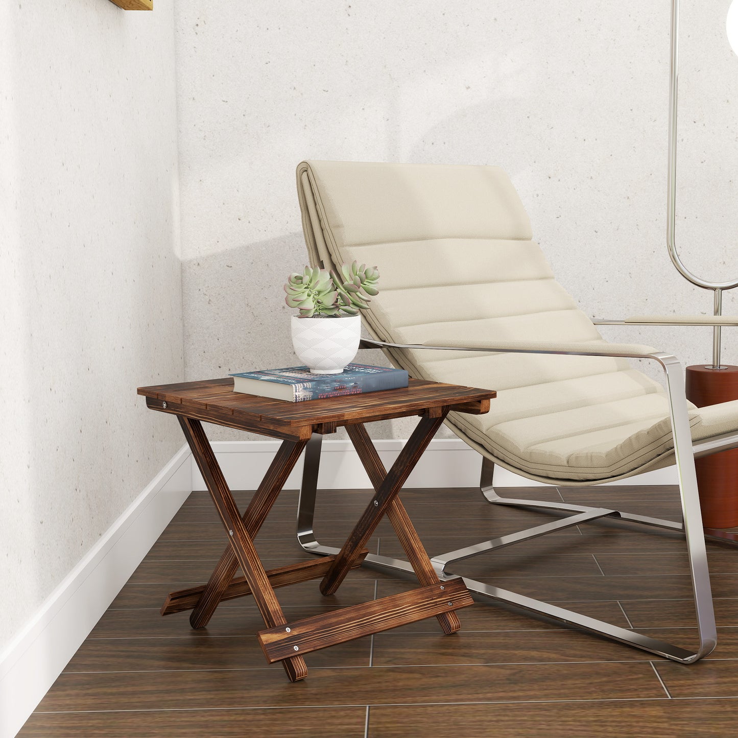 Fir Wood Folding Coffee Table