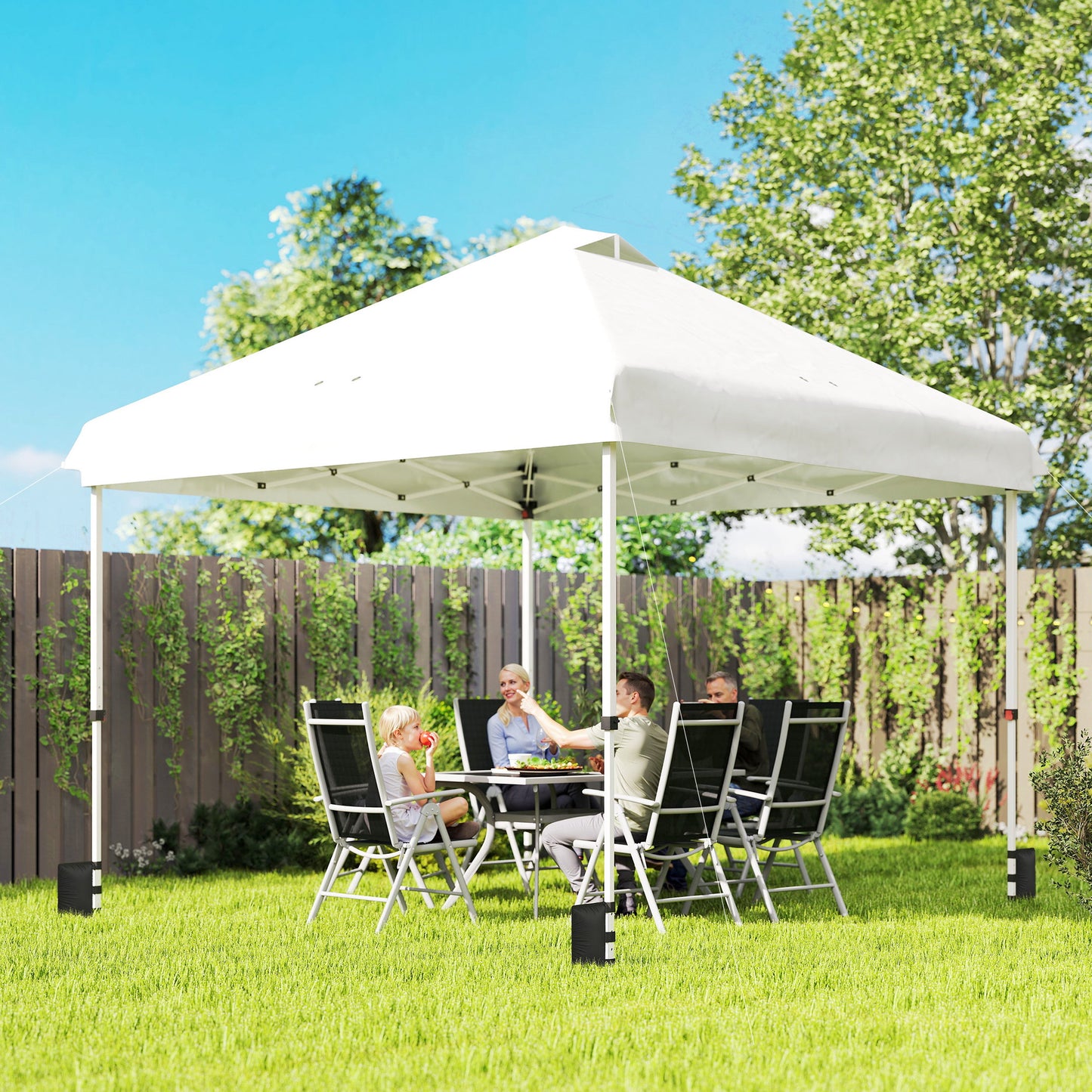 3 x 3 m Pop Up Gazebo with Wheels