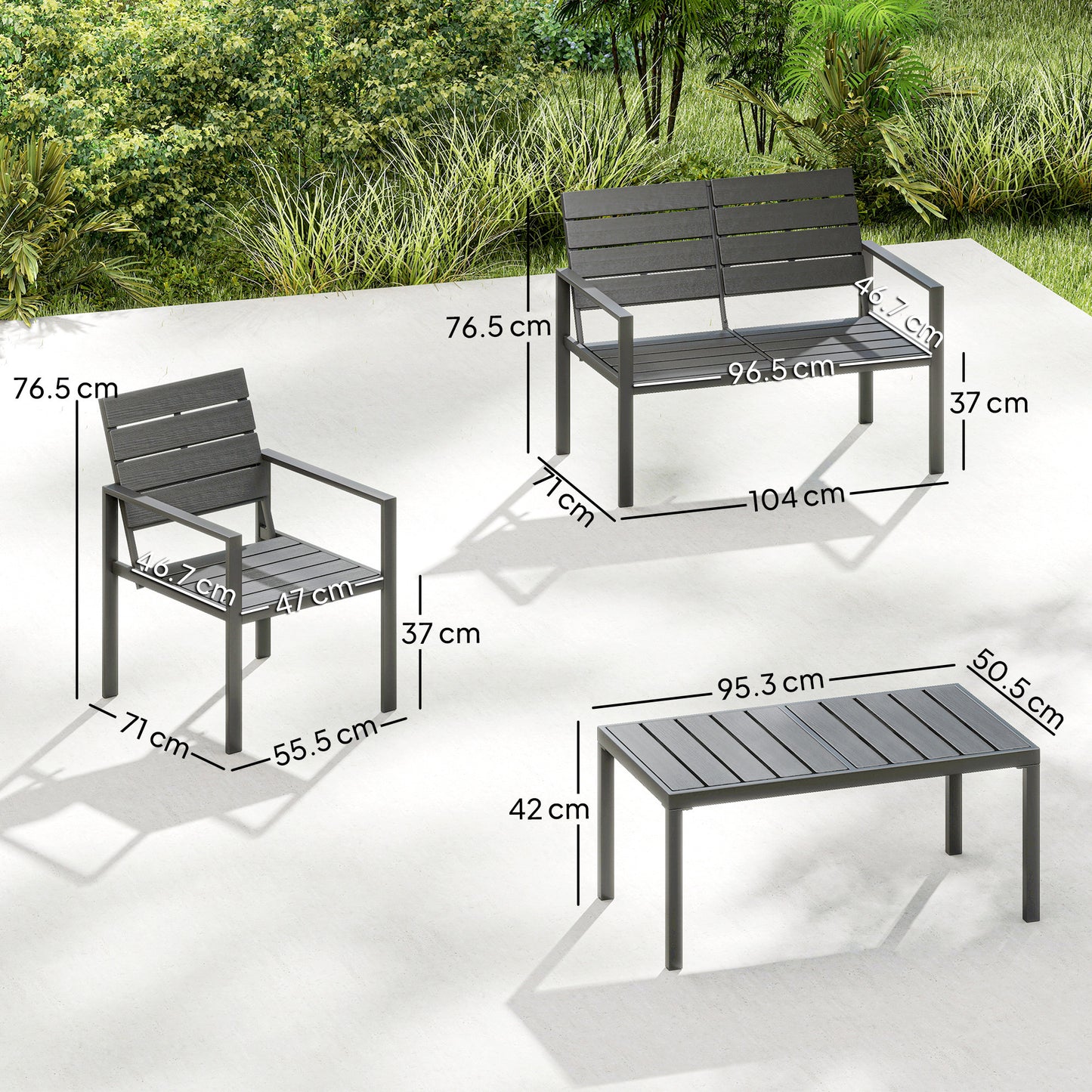 4 Piece Garden Furniture Set (1)