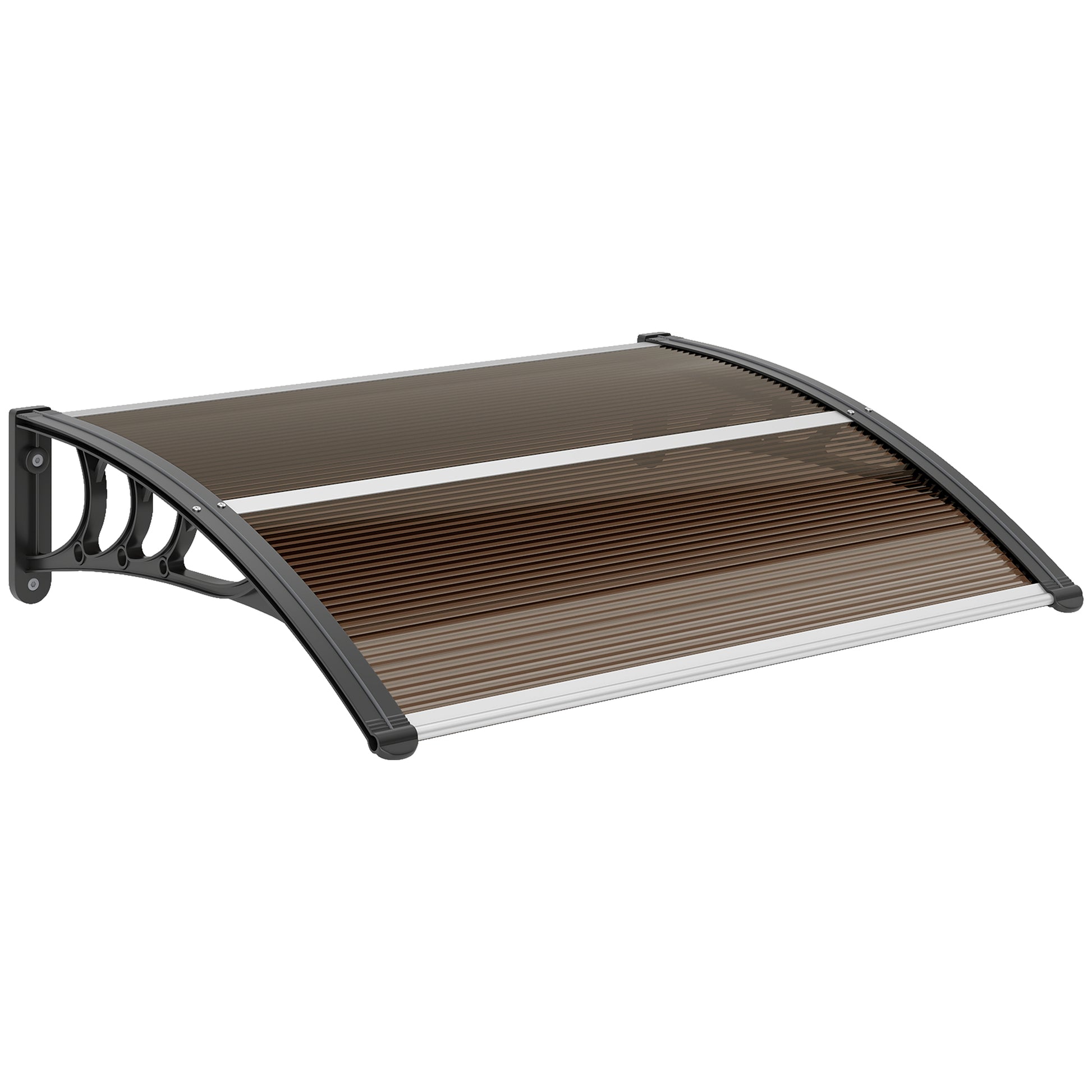 Front Door Canopy Outdoor Awning Aluminium Rigid Plastic (2)