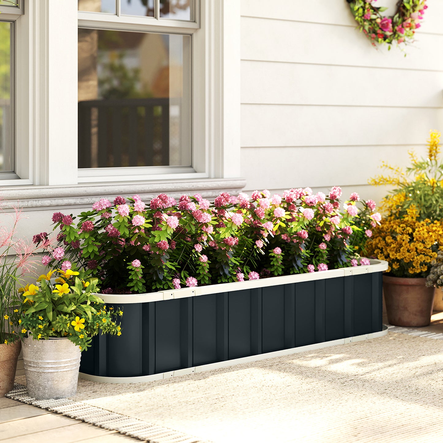 Galvanised Raised Garden Bed (2)