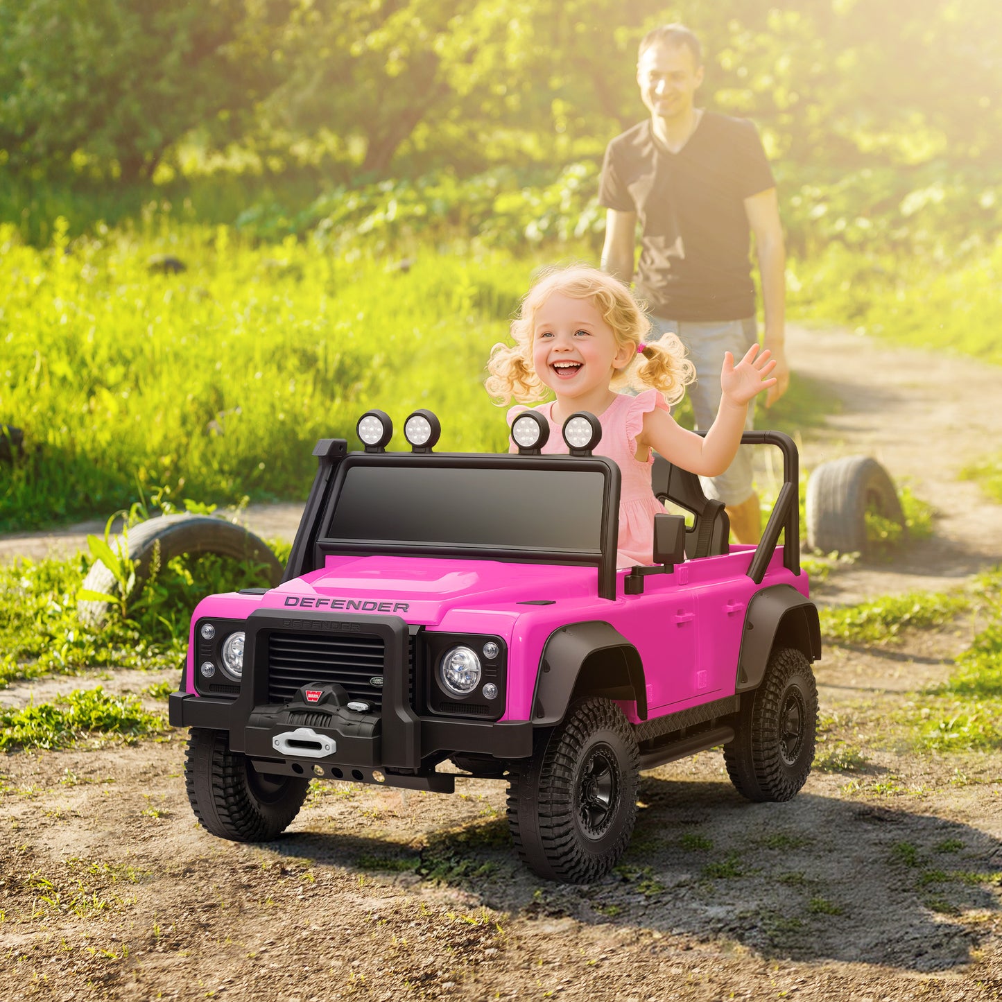Kids Ride On Car with Remote Control, Music, Horn