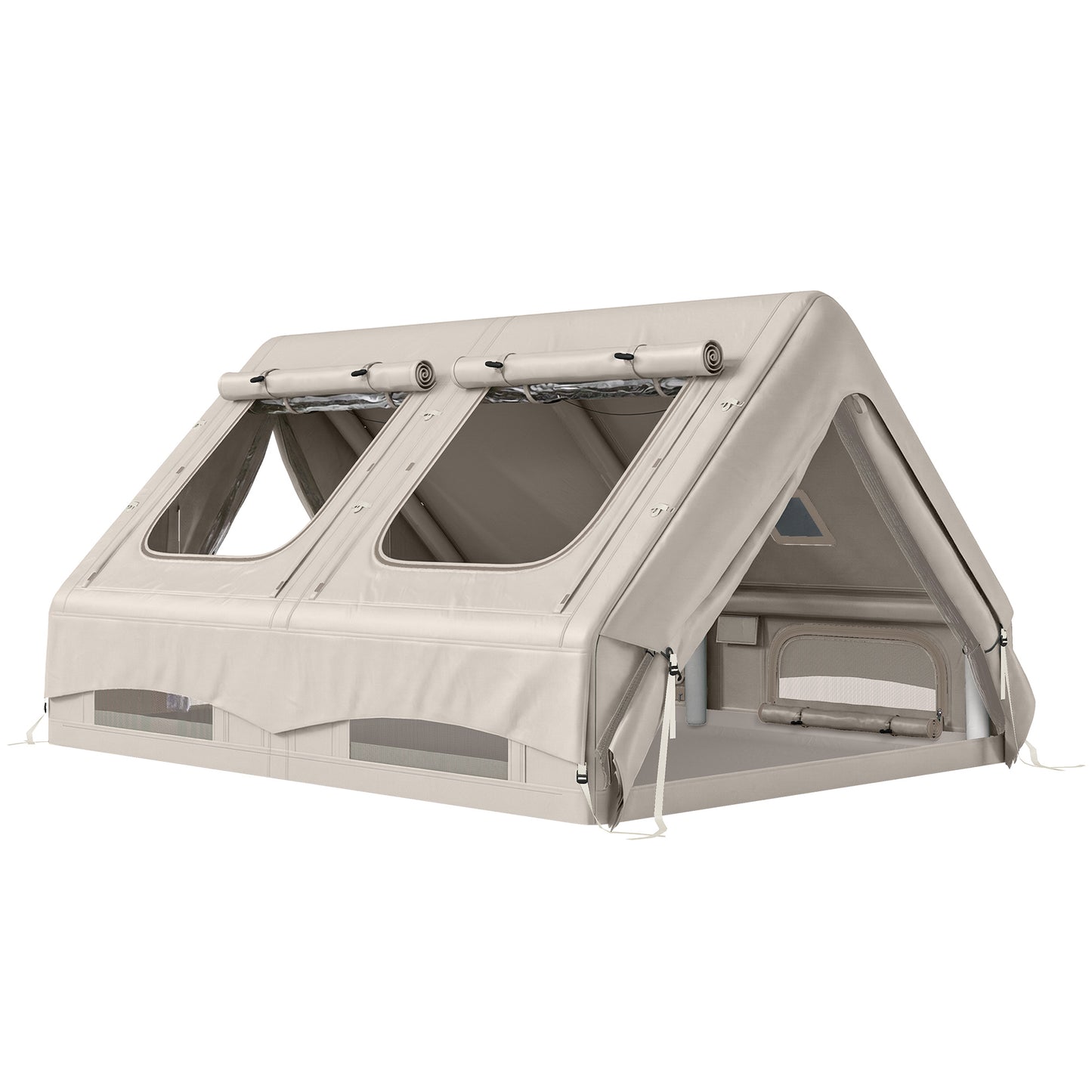 Inflatable Camping Tent, 4 Season Hot Tent 10000mm Waterproof