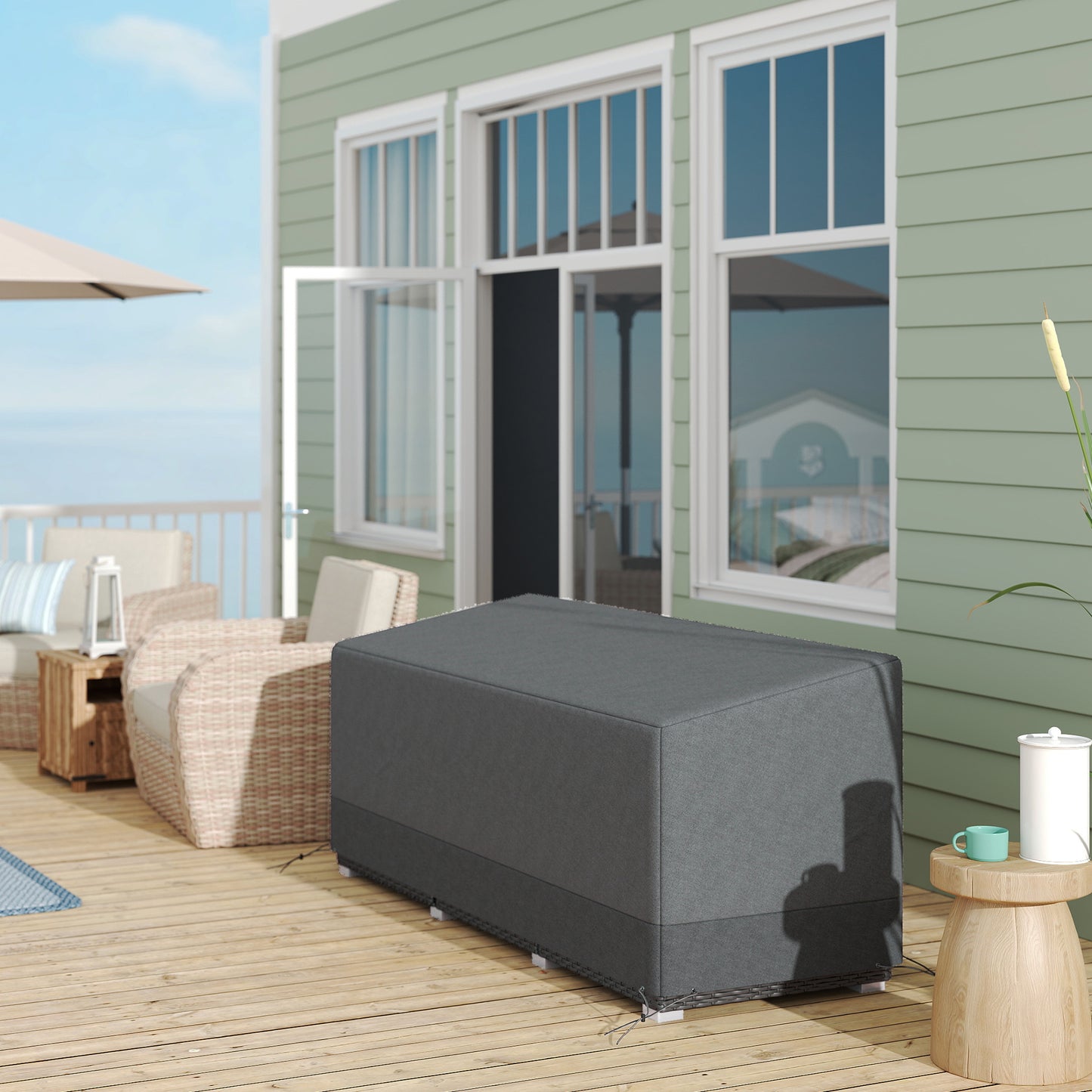 Rectangular Patio Garden Furniture Cover Waterproof