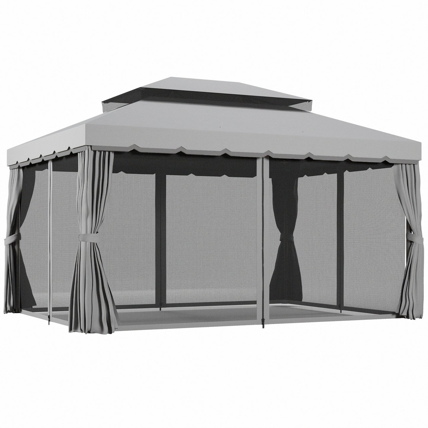 3 x 4m Aluminium Garden Gazebo