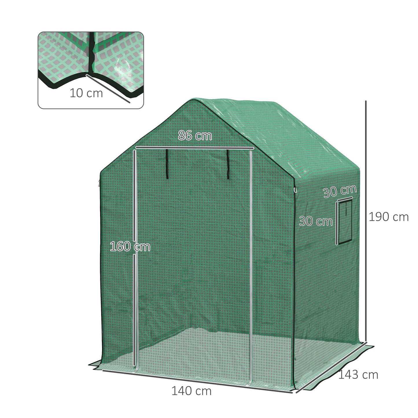 Greenhouse Cover Replacement Walk-in PE Hot House Cover
