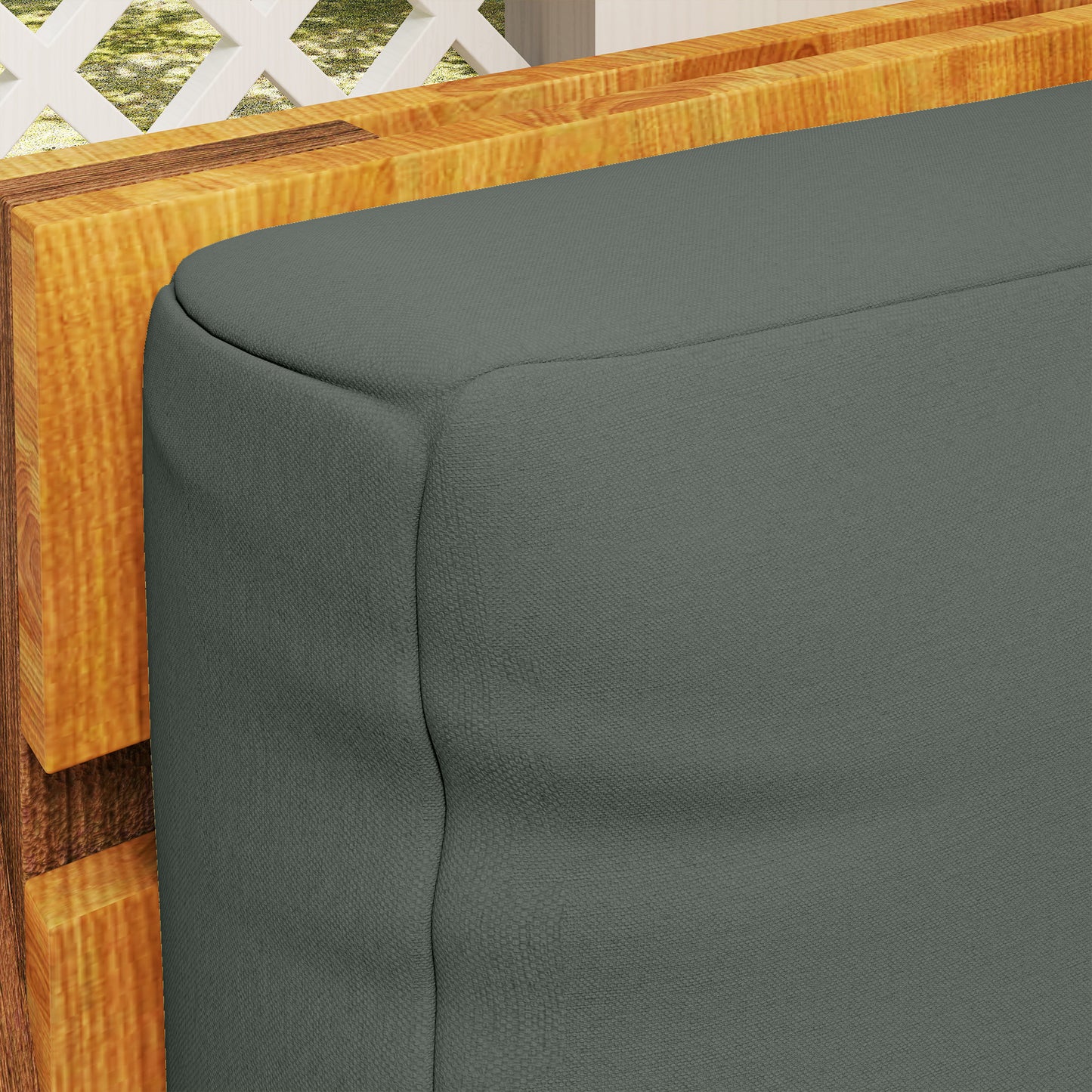 Two Piece Seat Pallet and Back Cushions