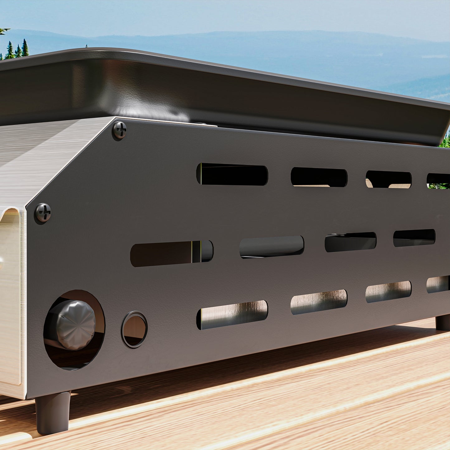 Four Burner Portable Gas Grill