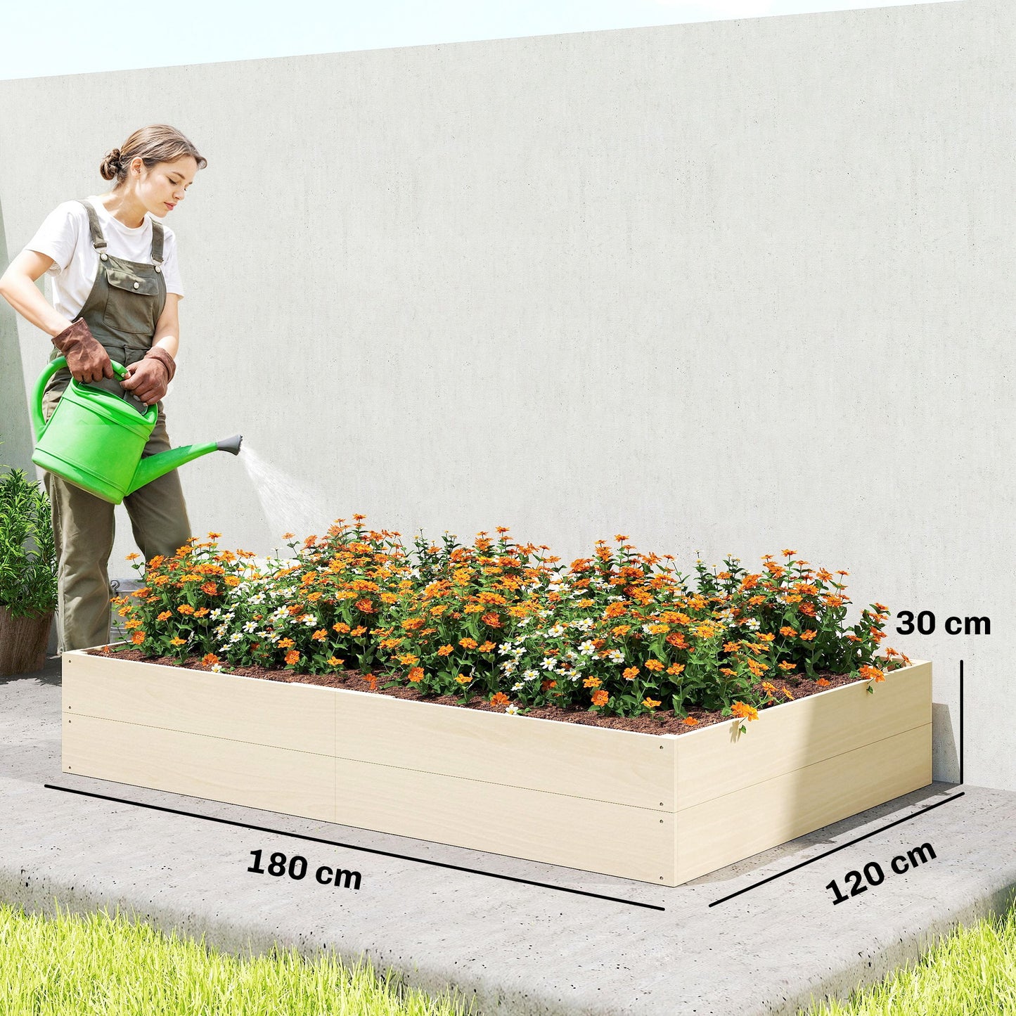Wooden Raised Bed for Garden