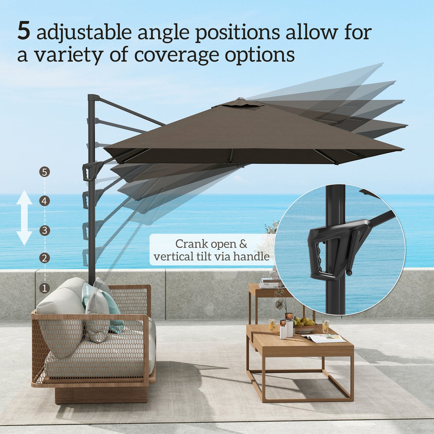 Patio Offset Parasol Umbrella