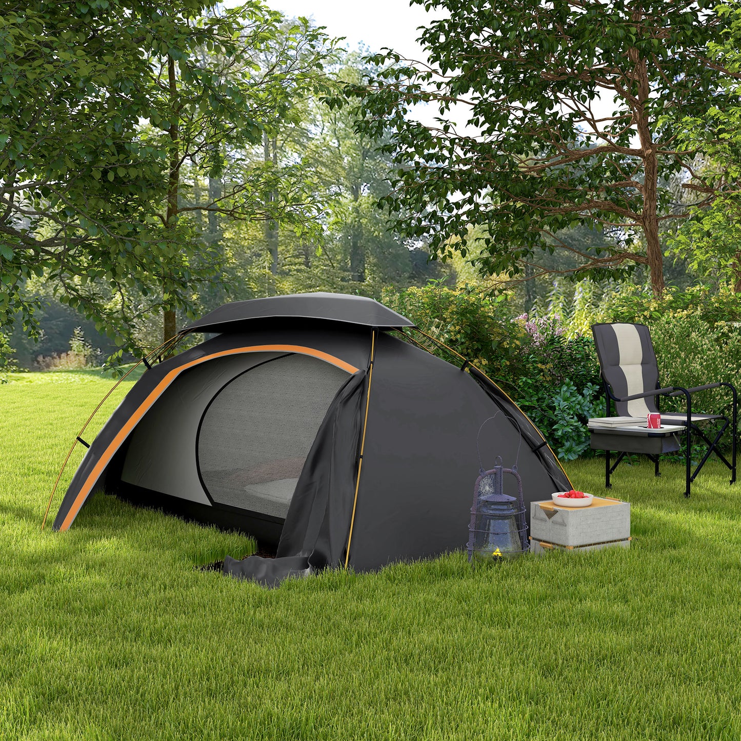 Aluminium Frame Camping Tent Dome Tent with Removable Rainfly