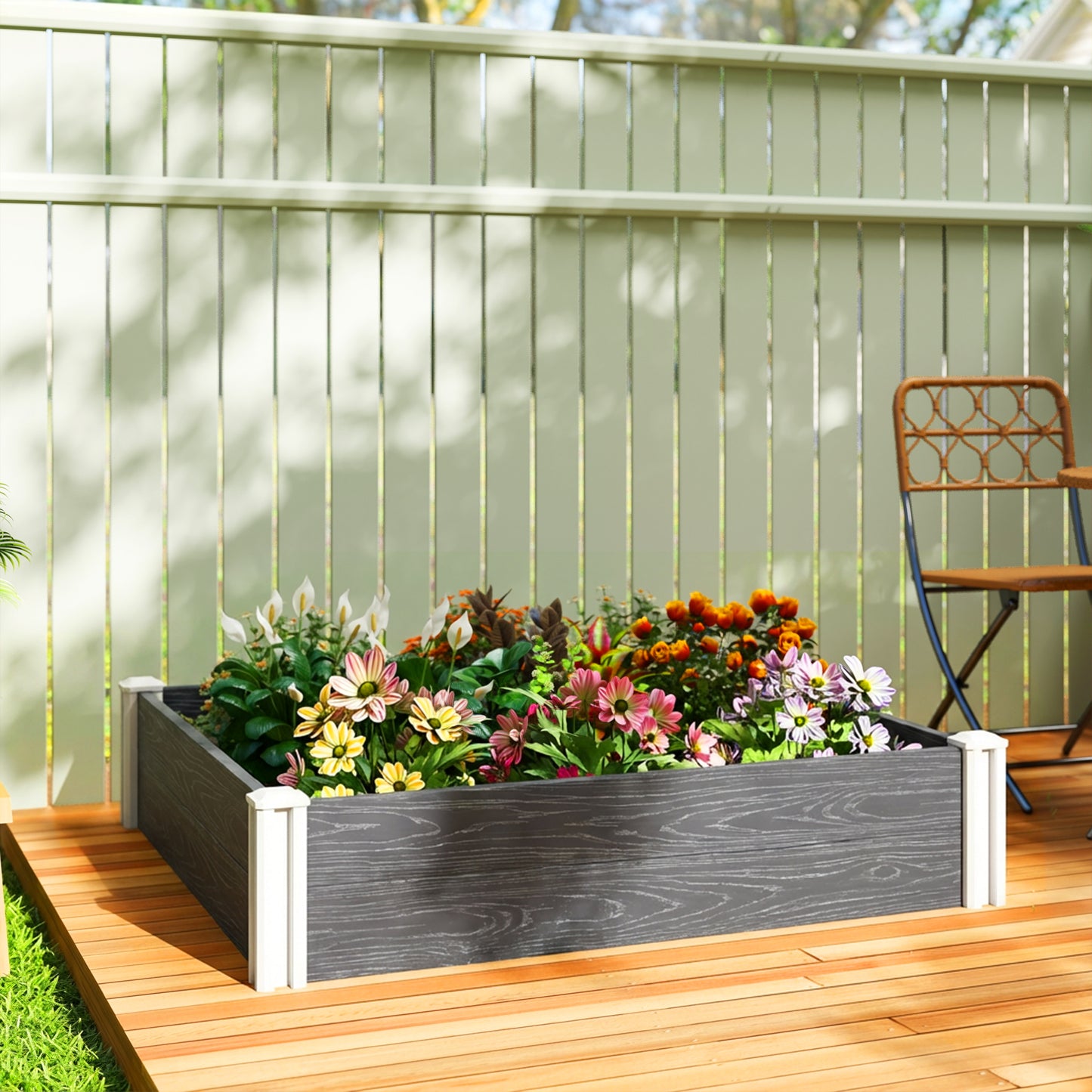 Vinyl Raised Garden Bed Kit