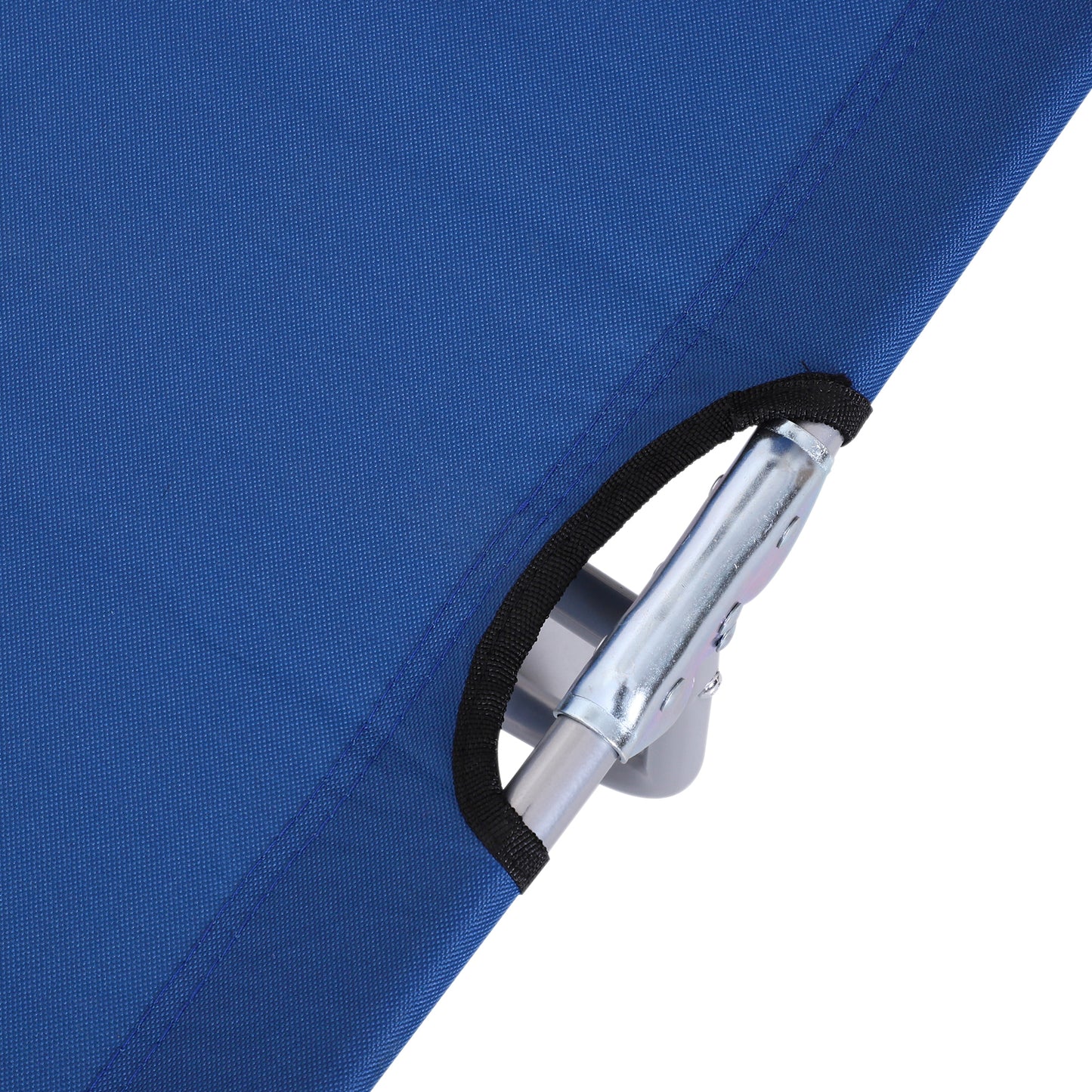 Single Sun Lounger, with Awning and Reclining Back