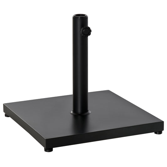 Φ35/38/48MM 18KG Steel Square Parasol Stand Base w/ Adjustable Knob
