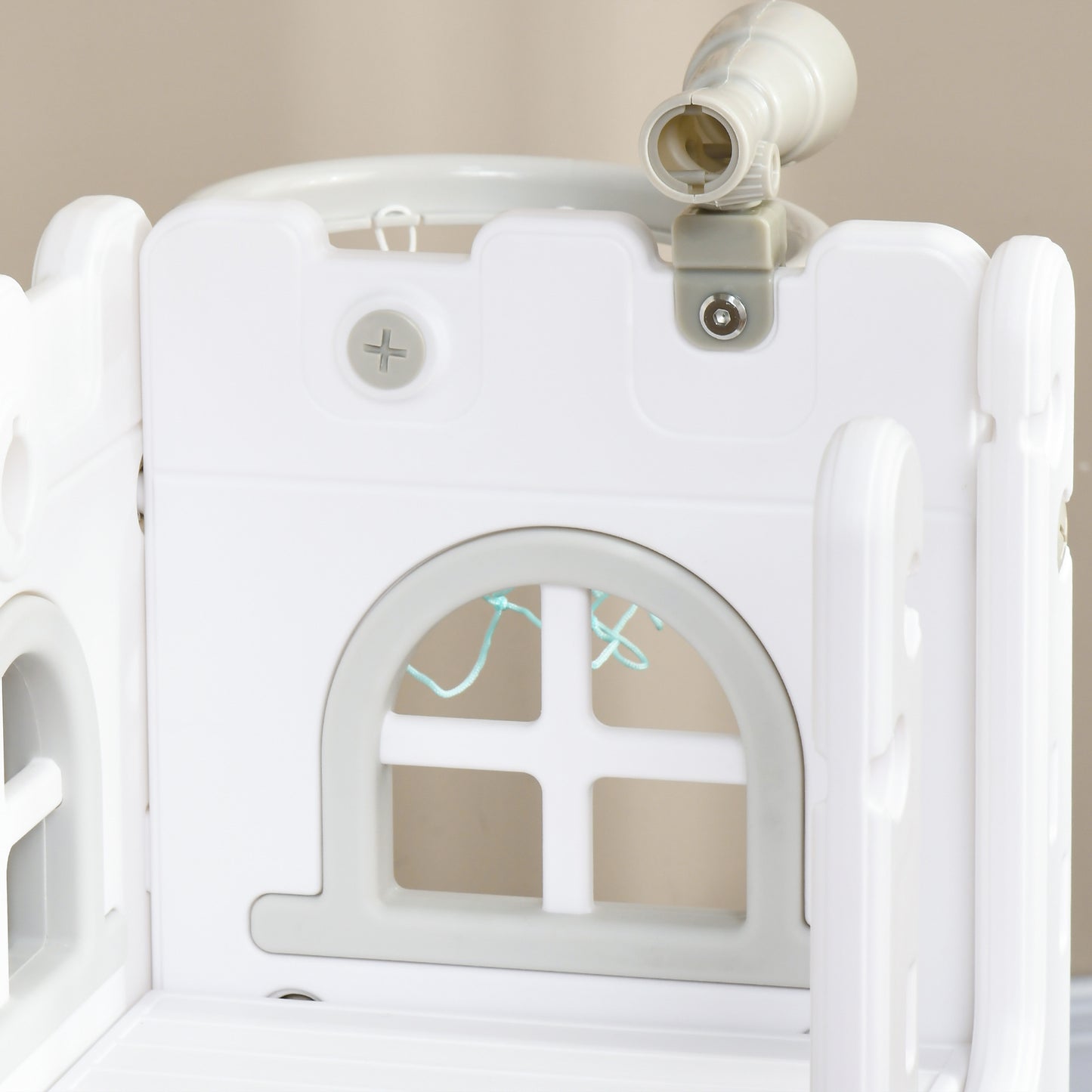 5 in 1 Toddler Slide with Basketball Hoop, Climber, Telescope