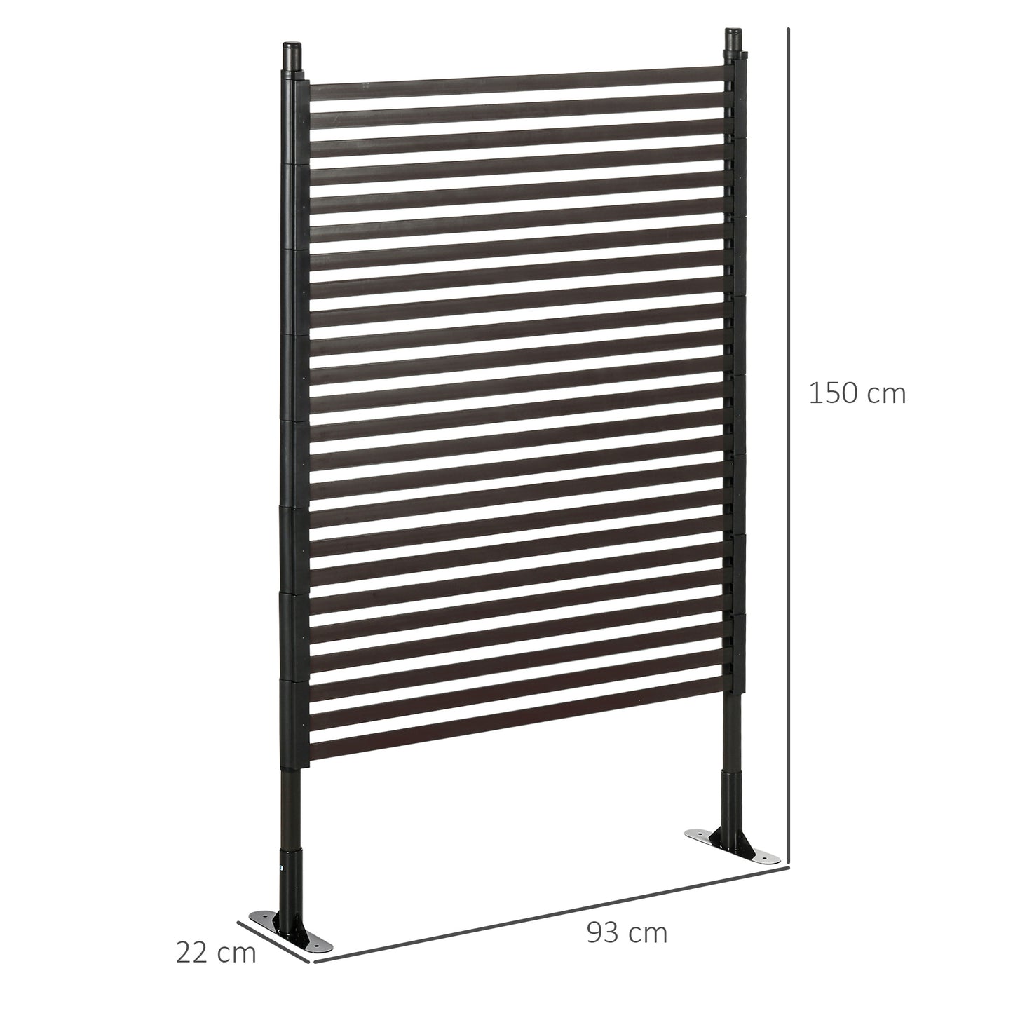 Garden Fence with 2 Standing Ways for Hard & Soft Ground