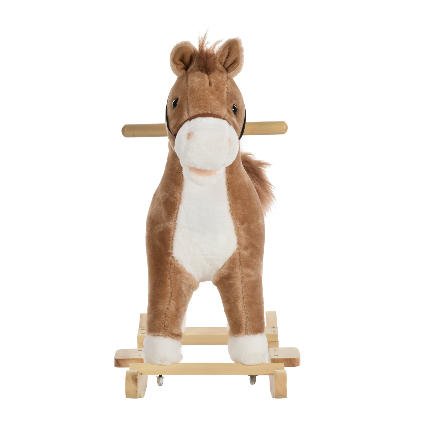 Kids Classic Rocking Horse, with Moving Mouth, Neighing Sounds