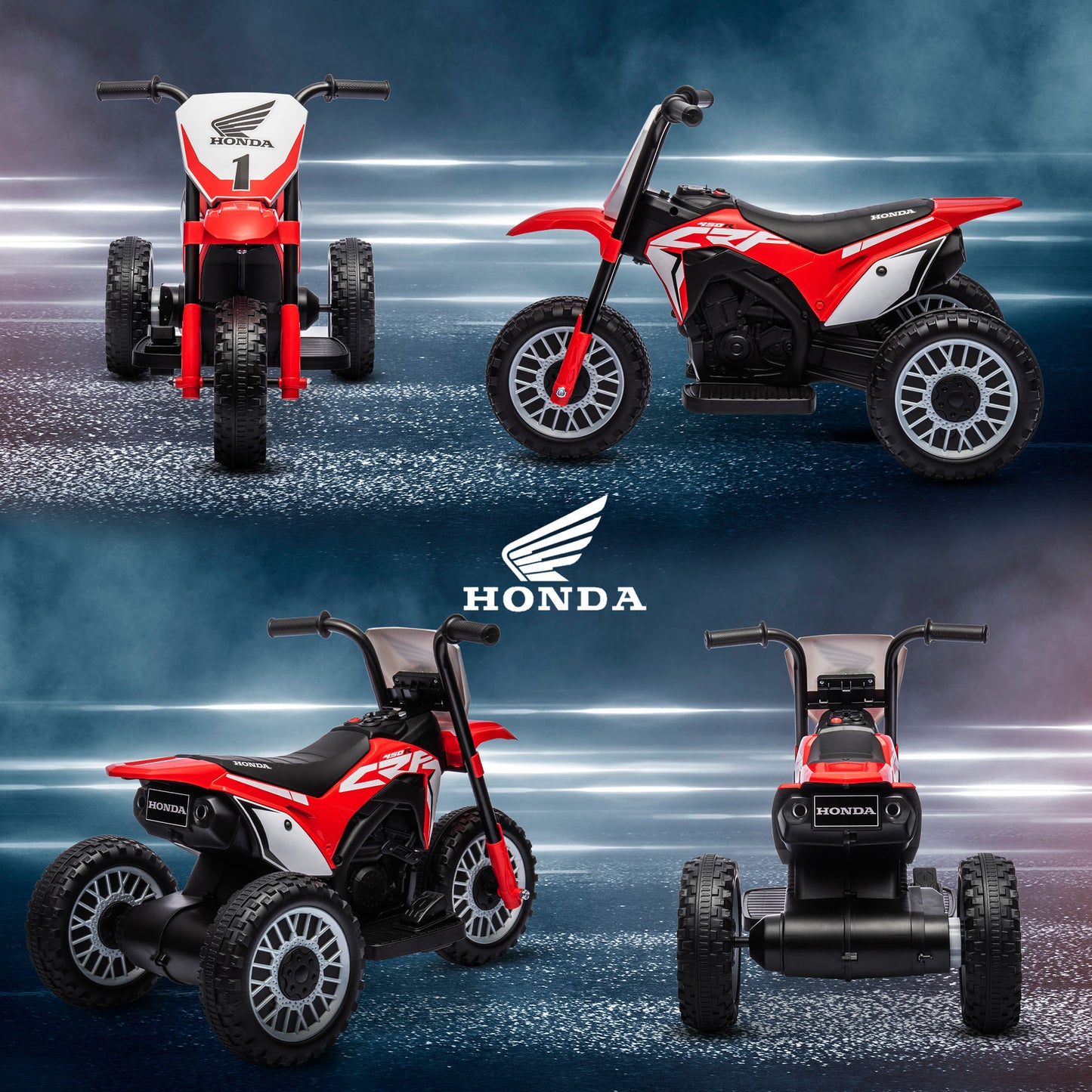 6V Kids Motorbike, Three-Wheel Kids Electric Motorbike with Horn