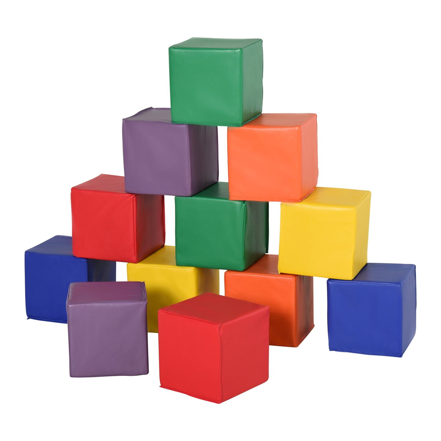 12 Piece Soft Play Foam Blocks Toy Building Stacking Compliant