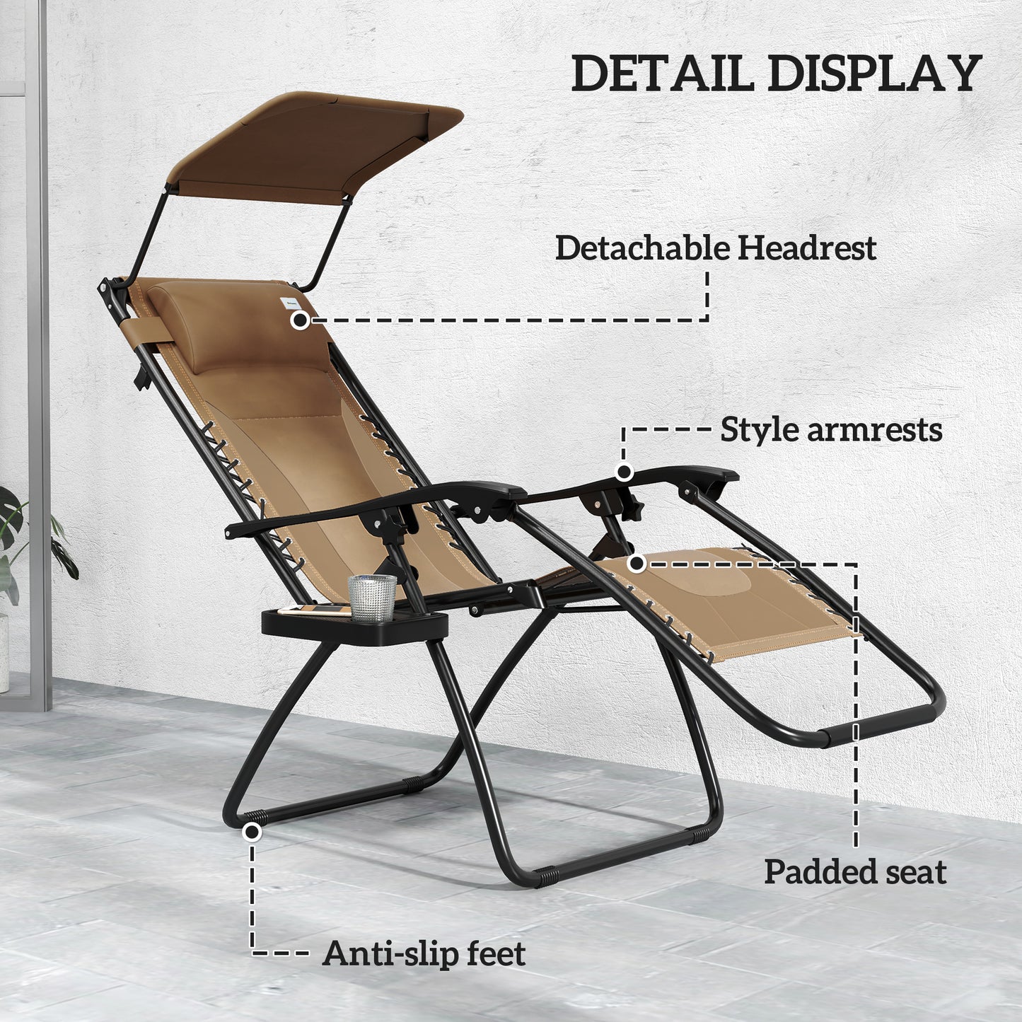 Zero Gravity Lounger Chair Set of 2 (2)