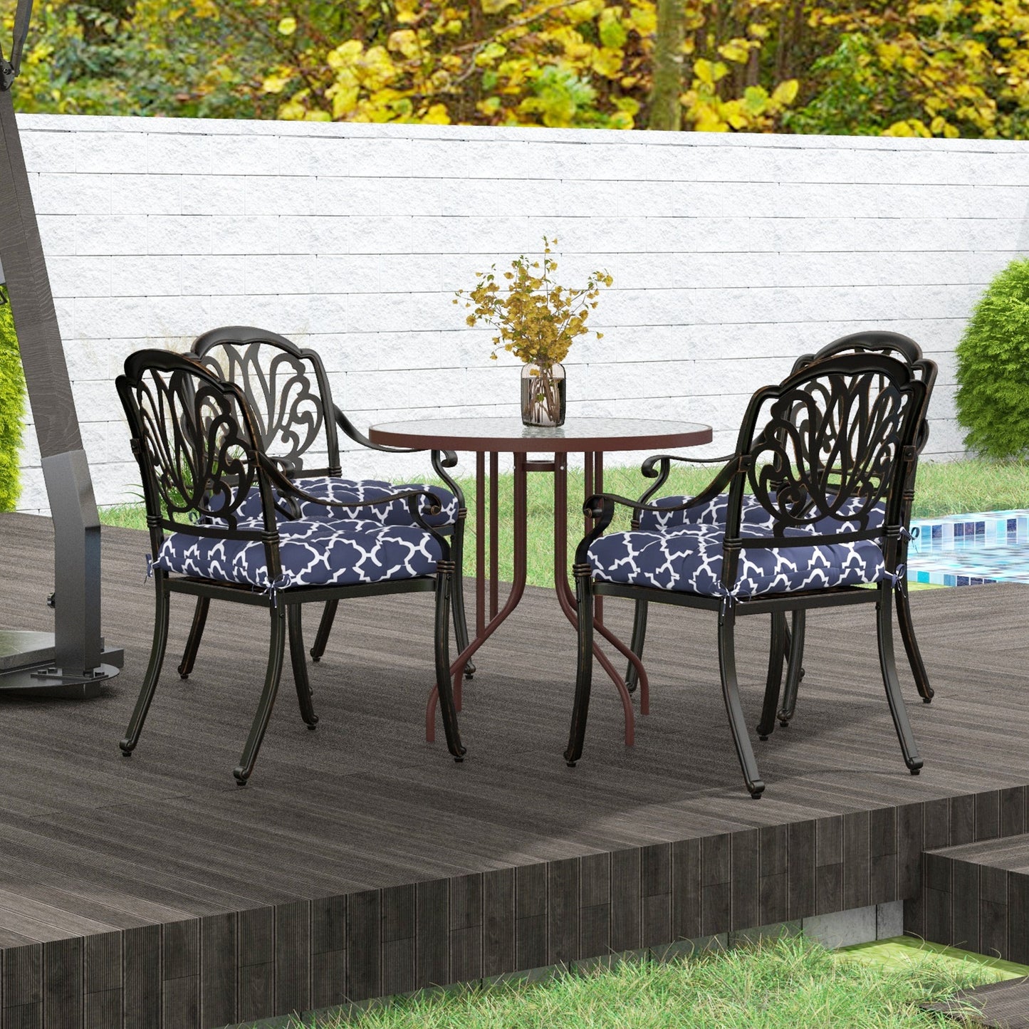4-Piece Seat Cushion Pillows Replacement