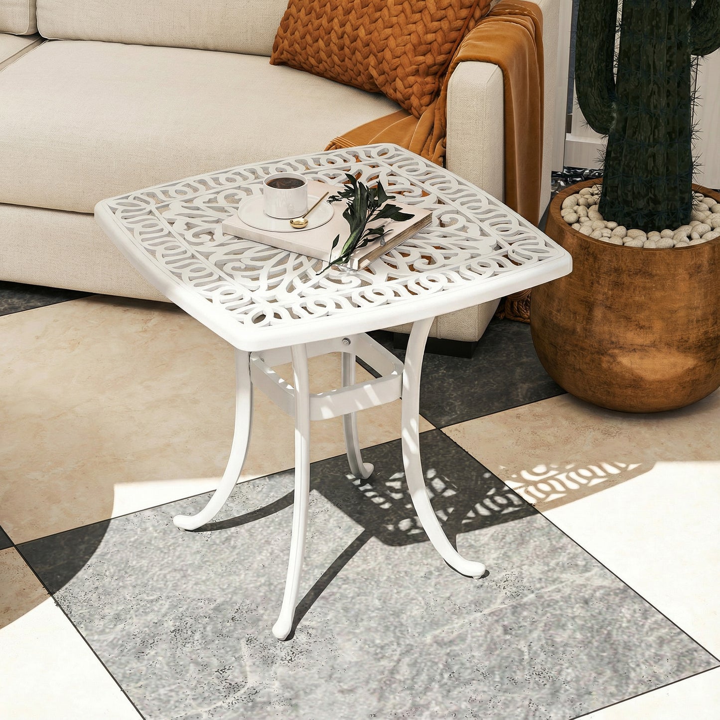 Outdoor Garden Table with 38mm Dia. Umbrella Hole