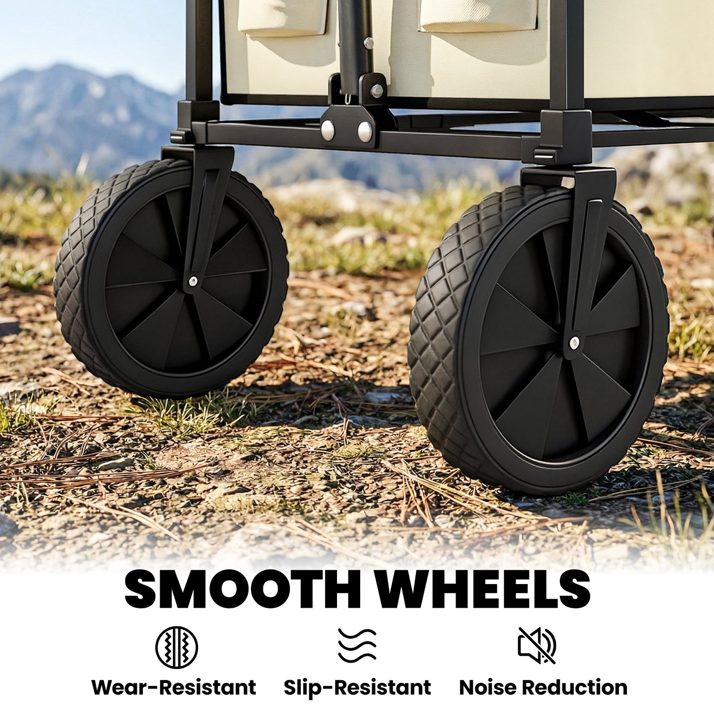 95L Foldable Festival Trolley on Wheels