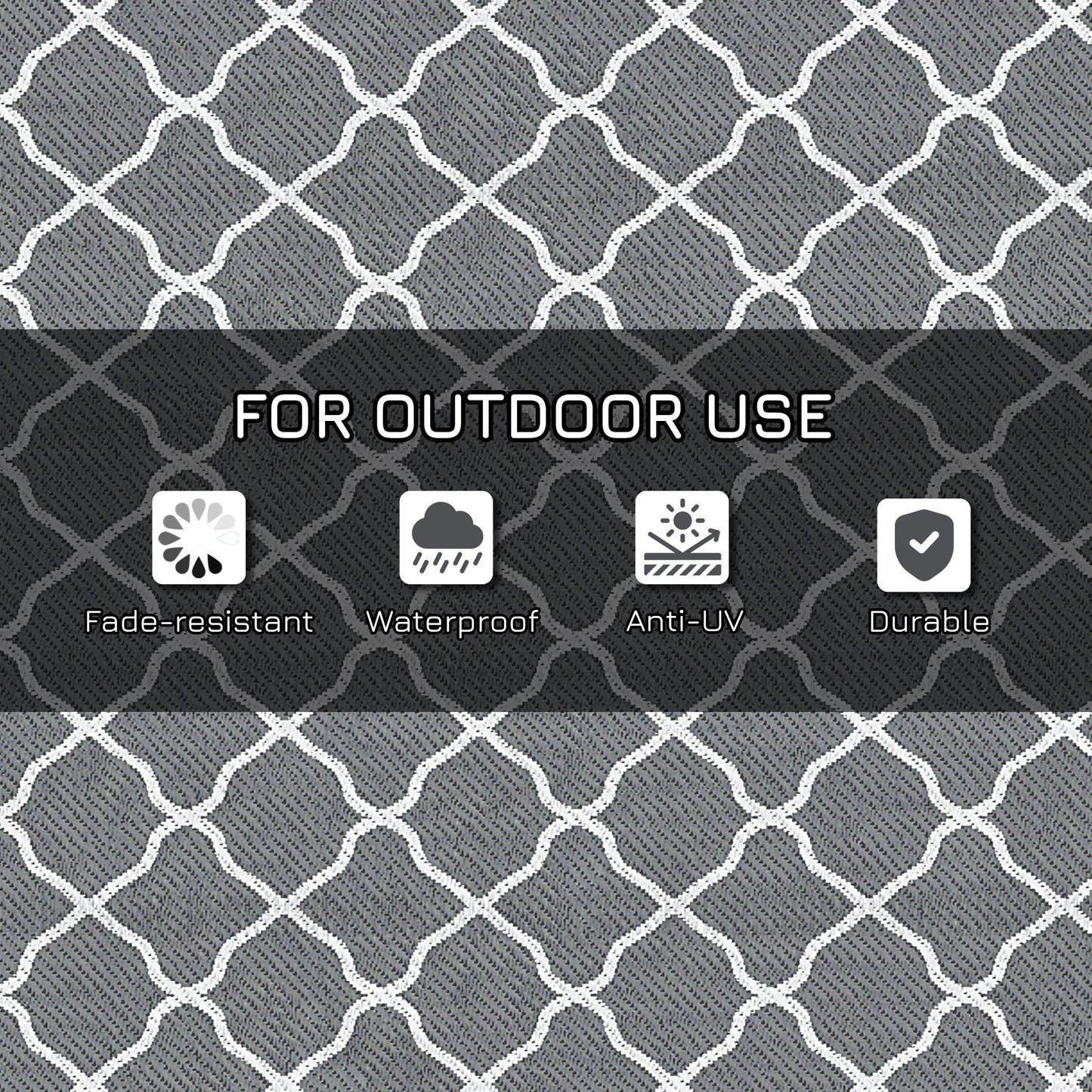 Reversible Outdoor Rug with Carry Bag