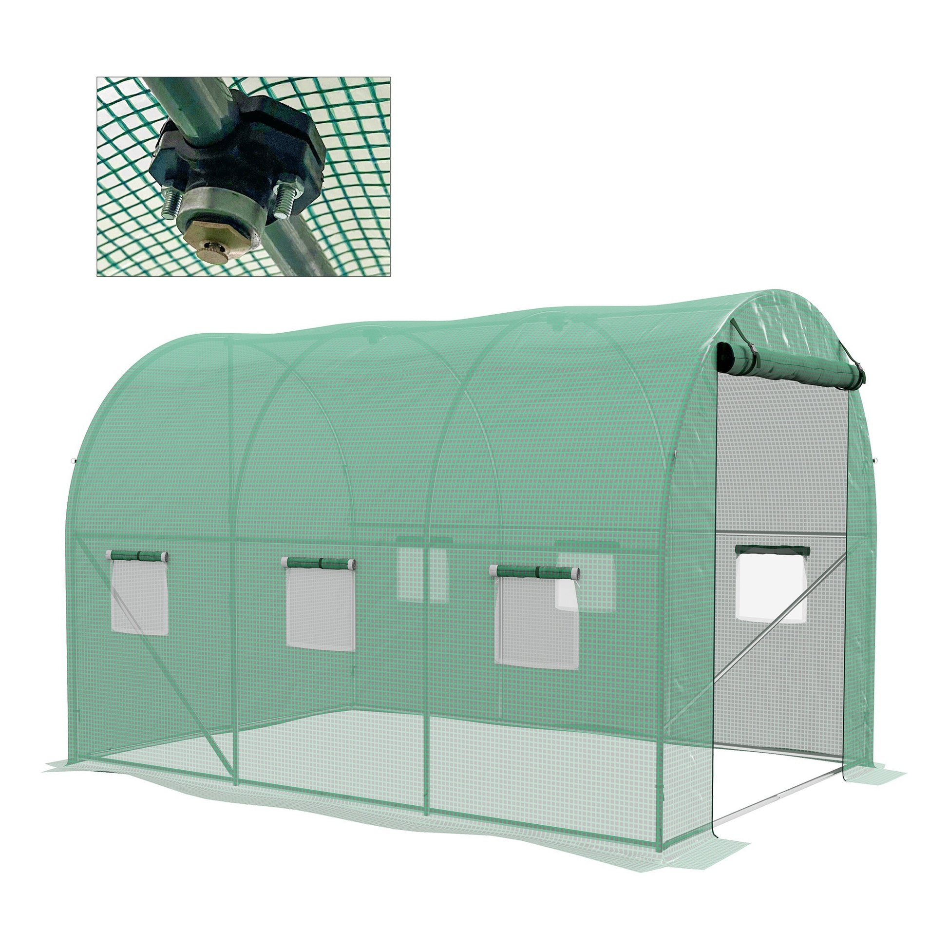 Sprinkler System Polytunnel Greenhouse, 3 x 2m