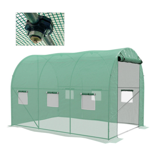 Sprinkler System Polytunnel Greenhouse, 3 x 2m