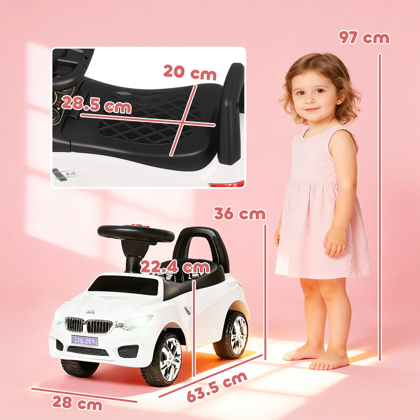 Ride on Car Baby Toddler Walker Foot to Floor Sliding Car Slider