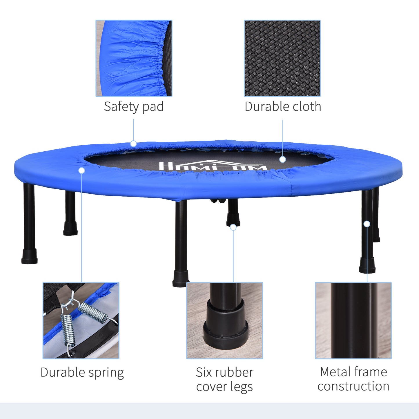 36" Mini Fitness Trampoline Home Gym Yoga Exercise Rebounder Indoor