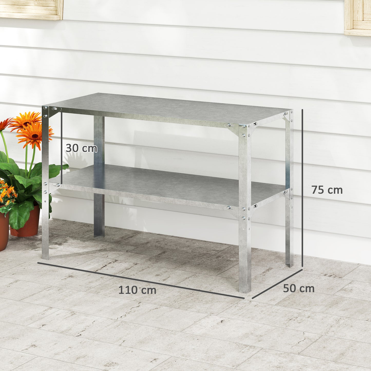 2 Tier Potting Bench Table