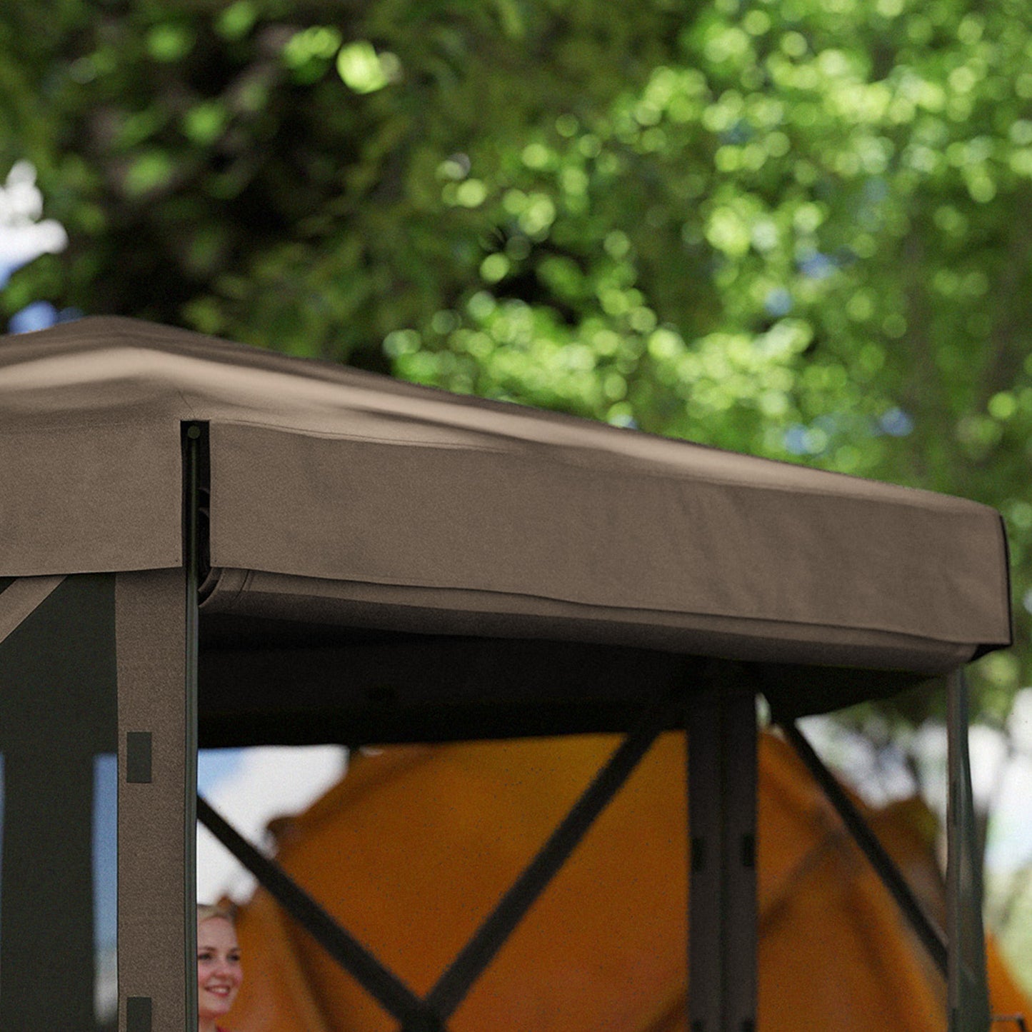 3 x 3(m) Hexagon Pop Up Gazebo with 5 Sides and Carry Bag
