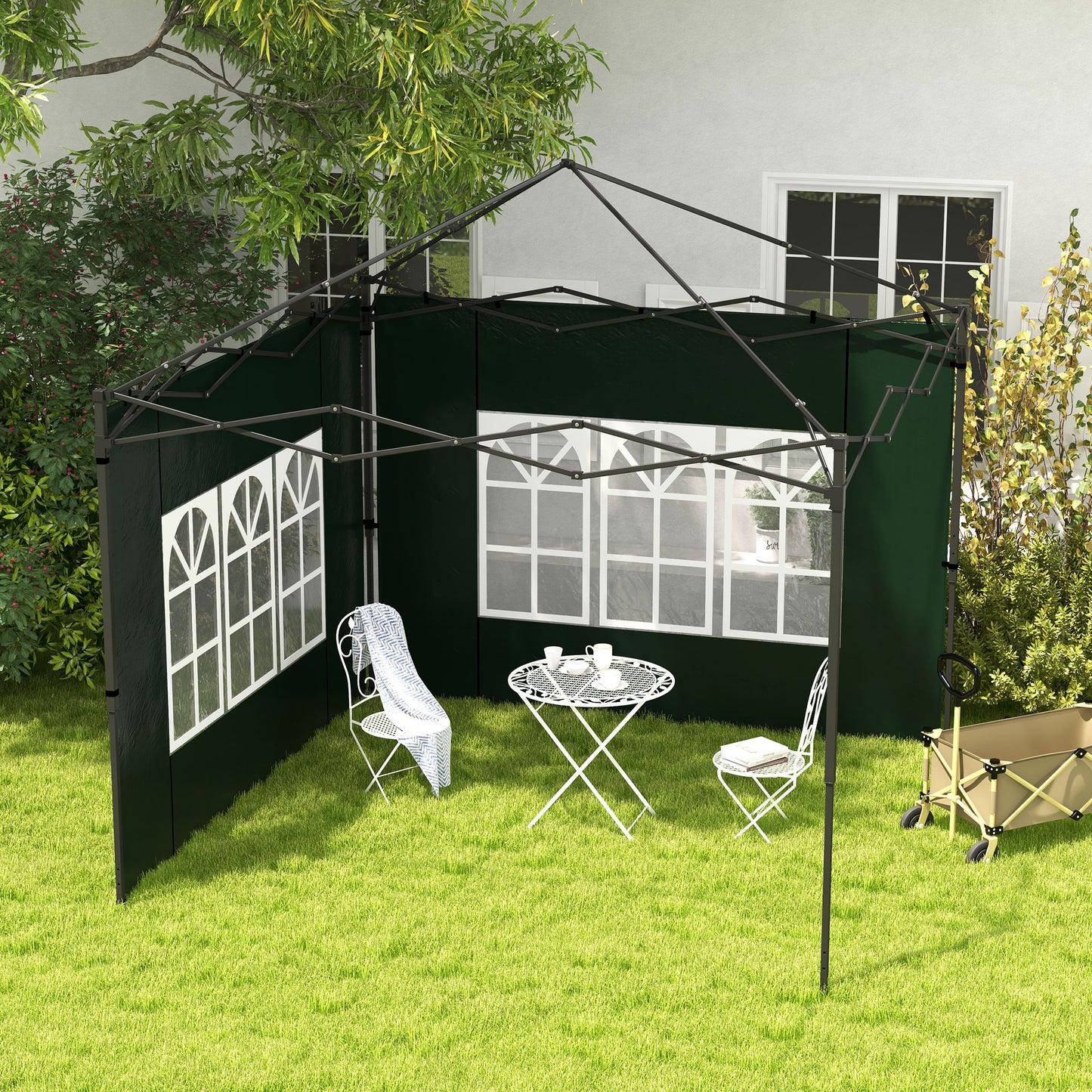 Set of Two 3 x 3m Gazebo Frame Replacement Walls