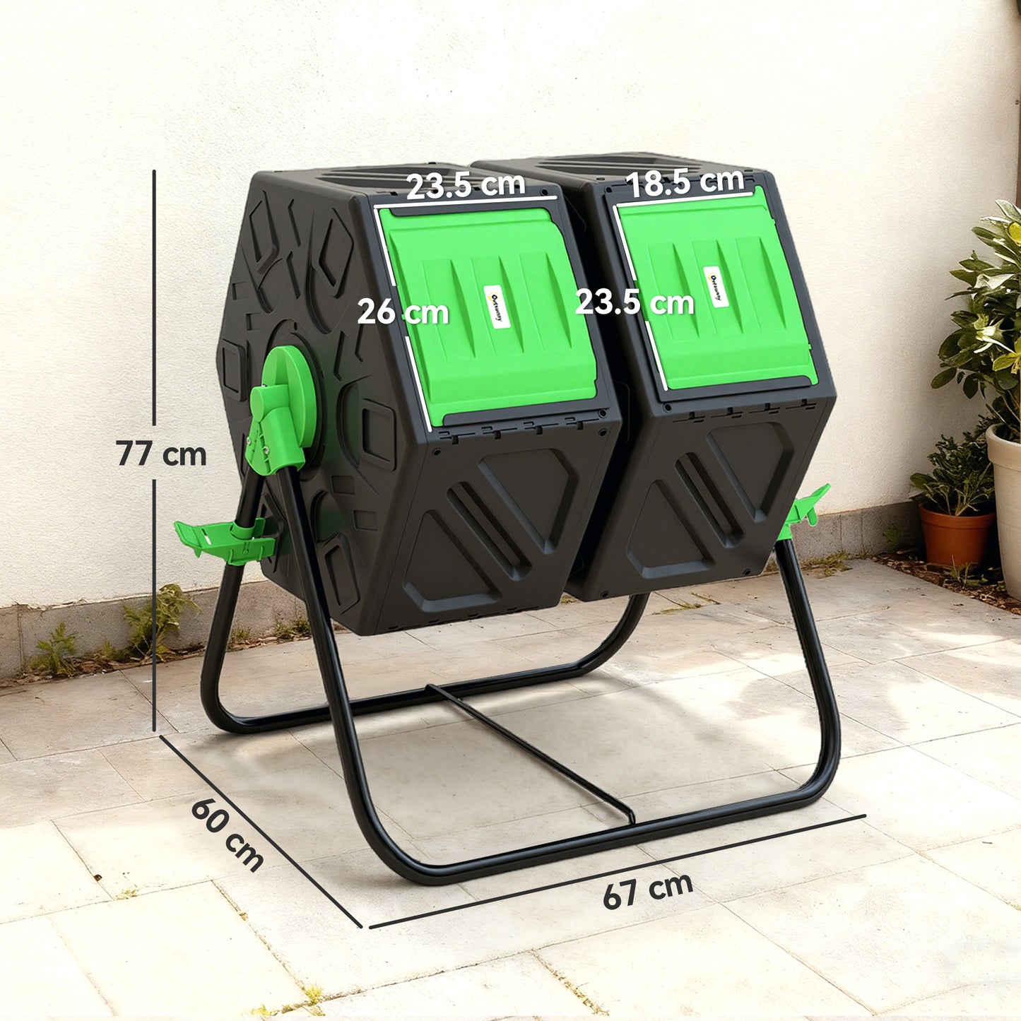 130L Double Chamber Composter