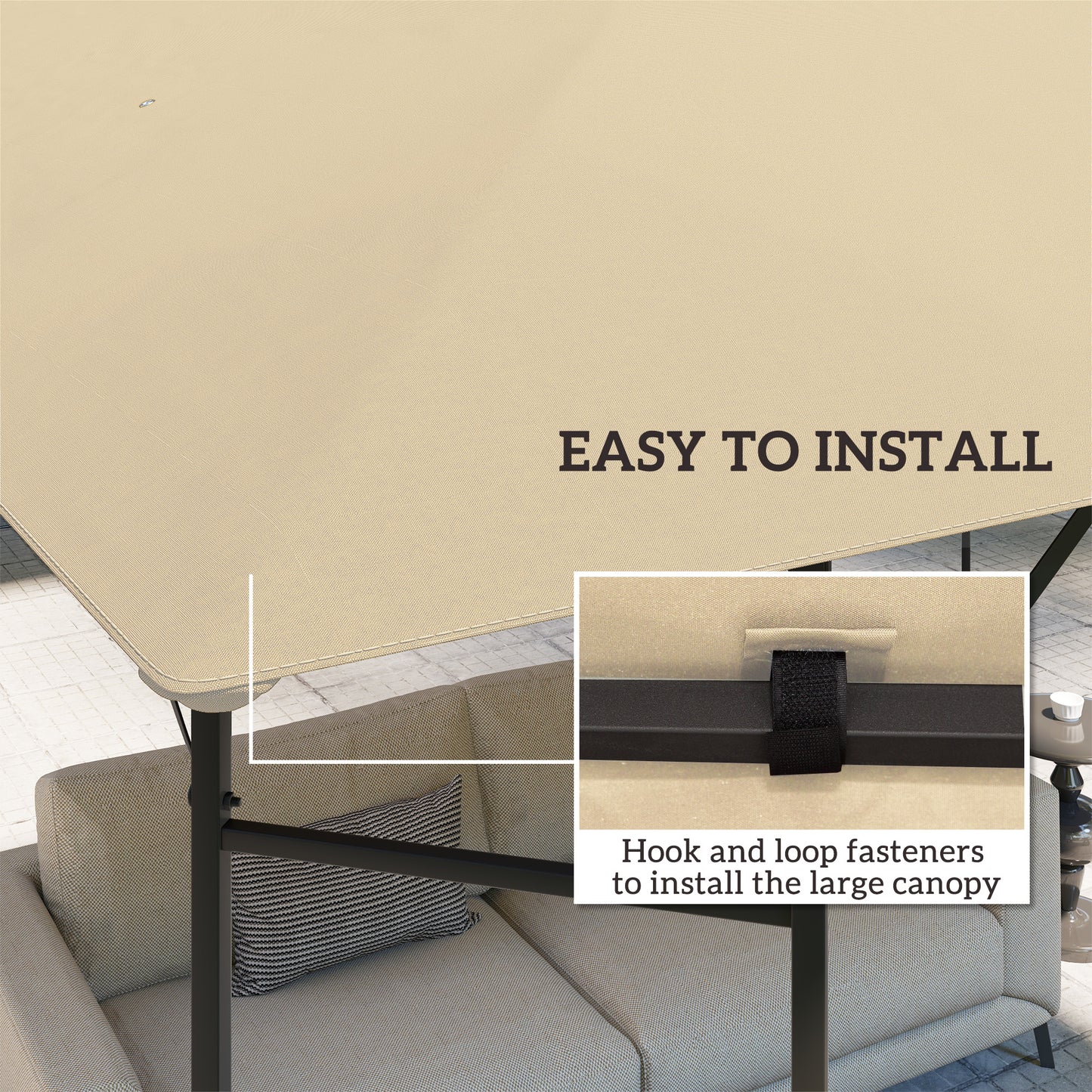 3 x 3(m) Gazebo Canopy Replacement Cover (1)
