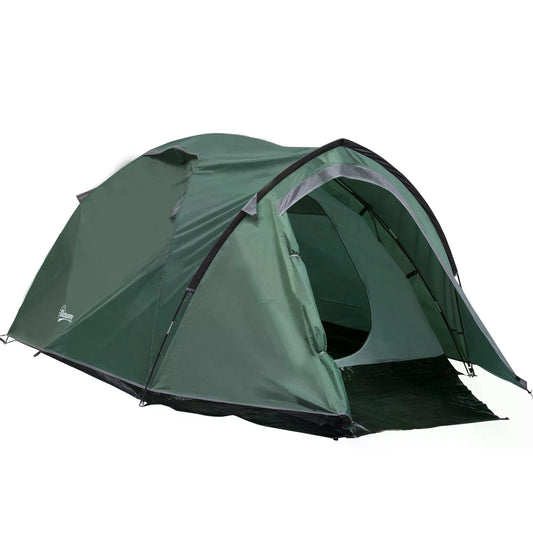 Dome Tent for 3-4 Person Family Tent with Large Windows Waterproof