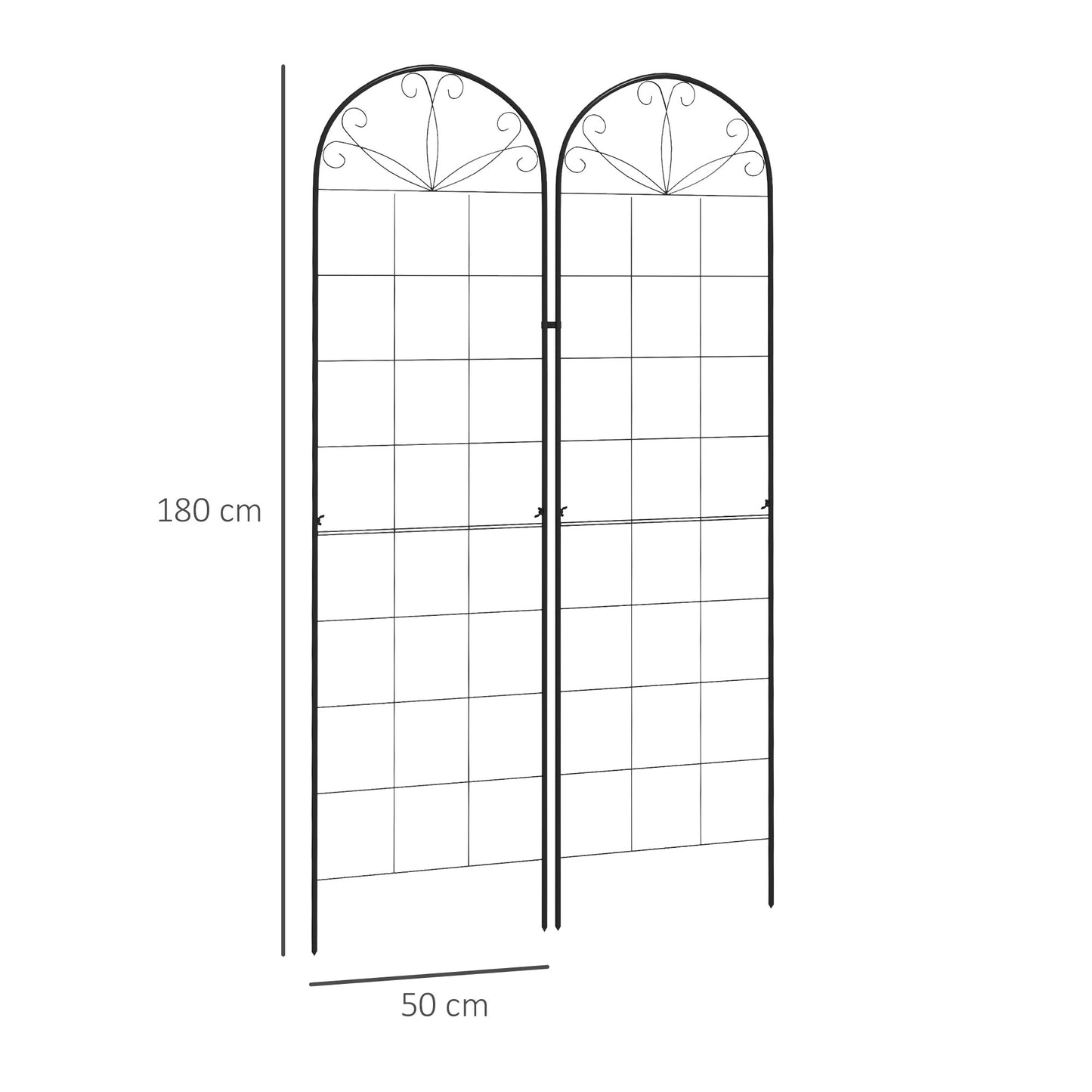 Metal Trellis Set of 2, Garden Trellis (3)