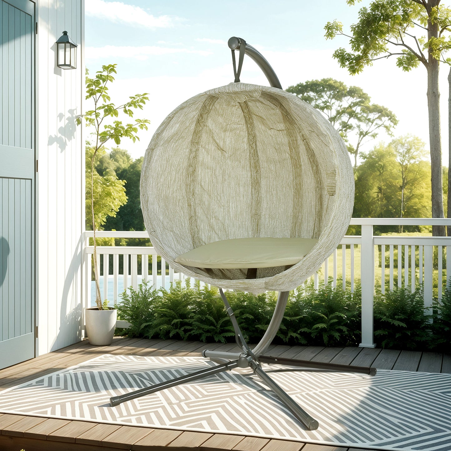 Hanging Egg Chair Outdoor Indoor Garden Swing Chair (5)
