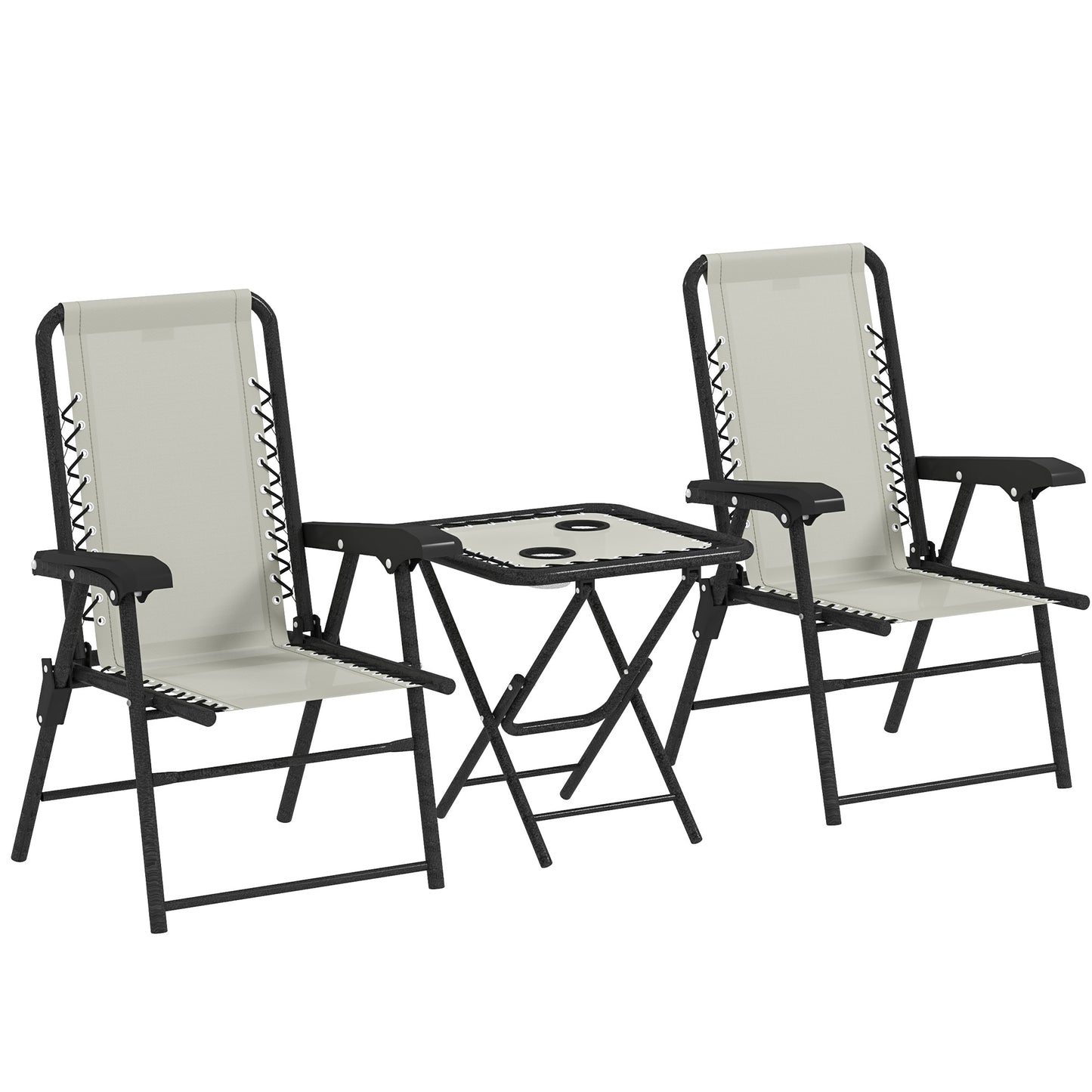 Three-Piece Garden Table and Chair Set