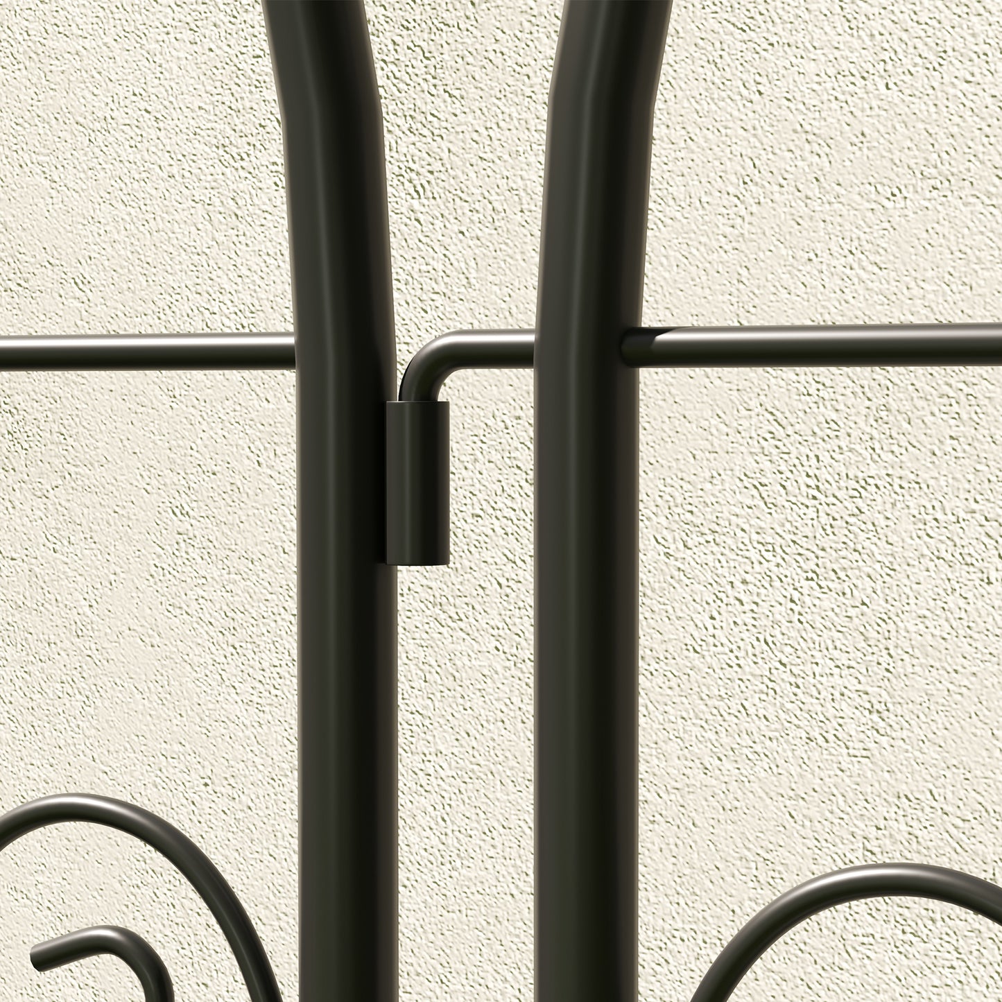 Set of 2 Garden Trellis, Metal Fence Panels (1)
