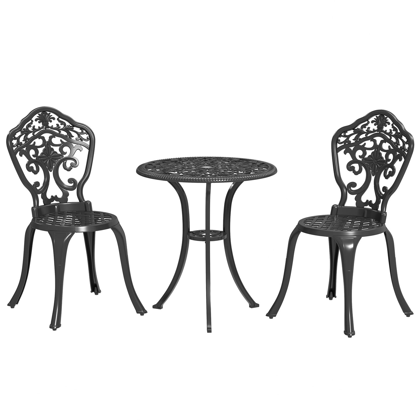 Three-Piece Aluminium Floral Bistro Set