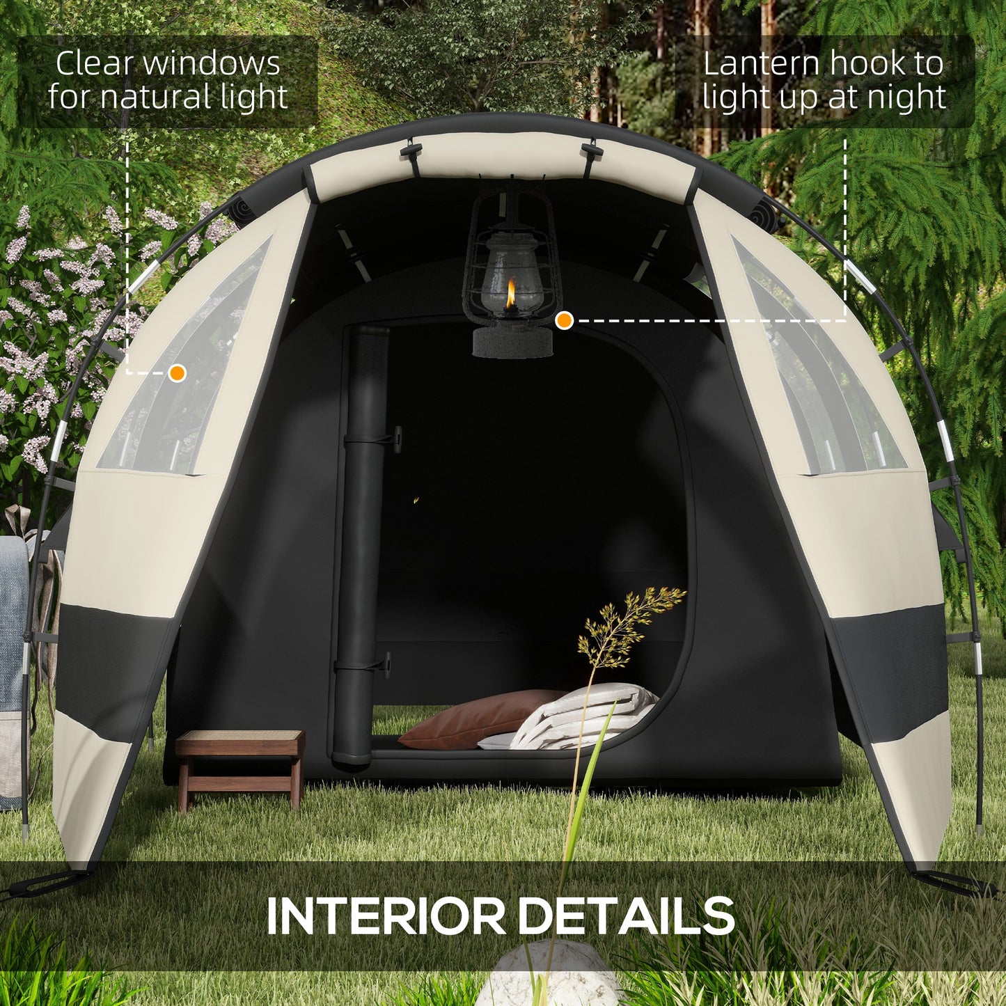 Four Man, Two Room Blackout Tent, with Accessories