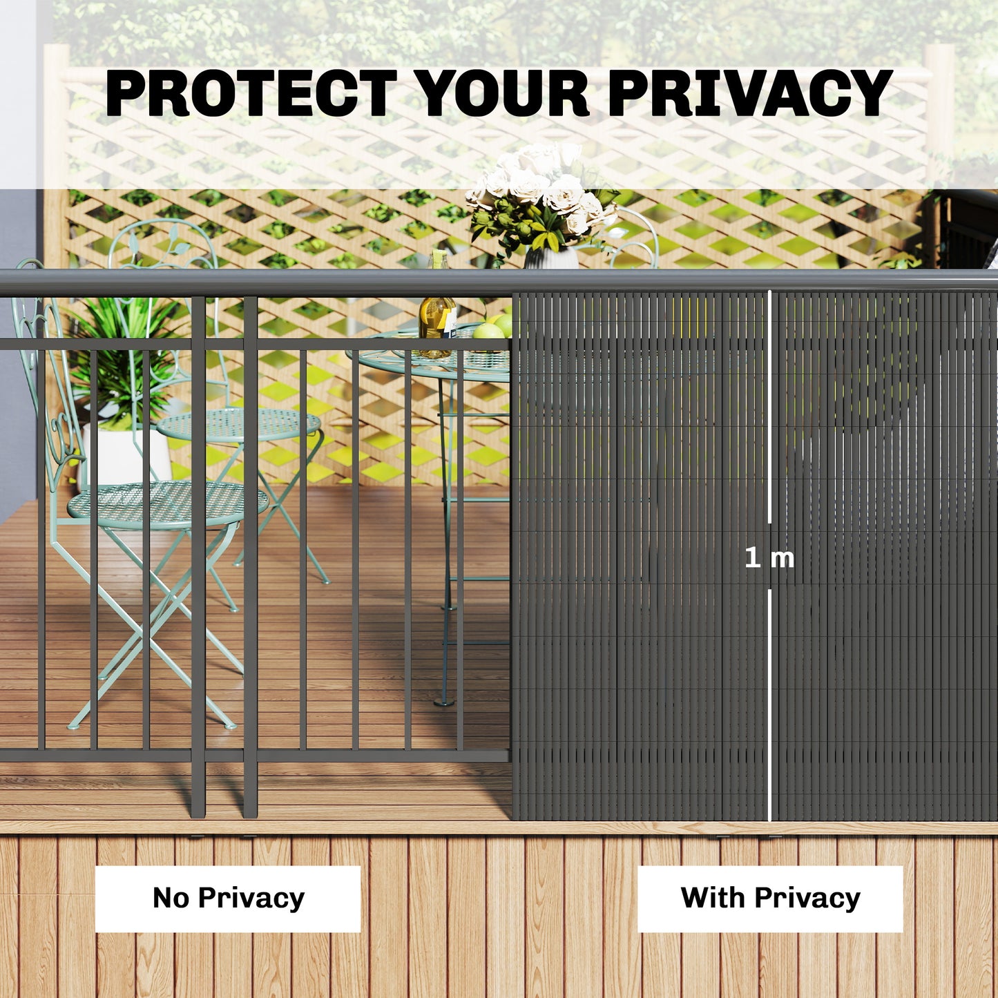 2Pcs Plastic Privacy Screening Fence (1)