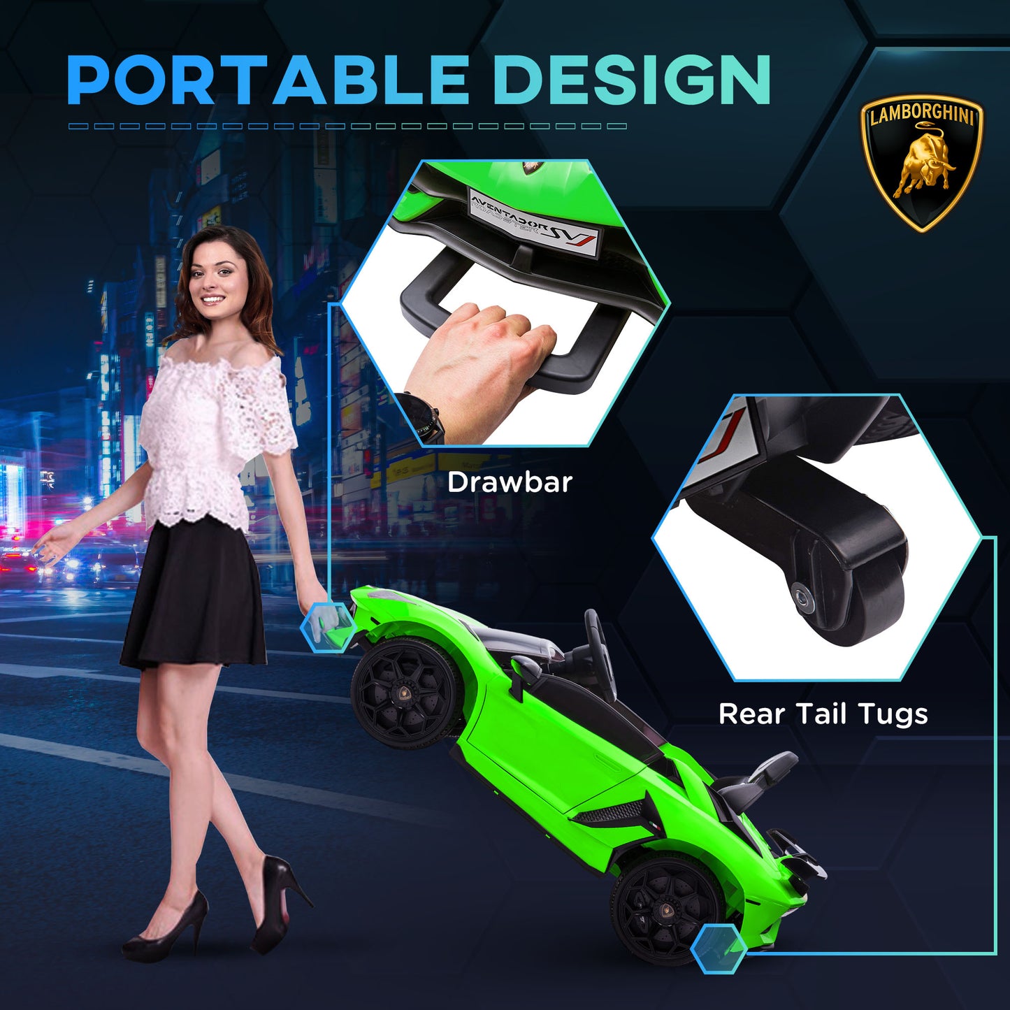 Lamborghini Licensed 12V kids Electric Car w/ Butterfly Doors