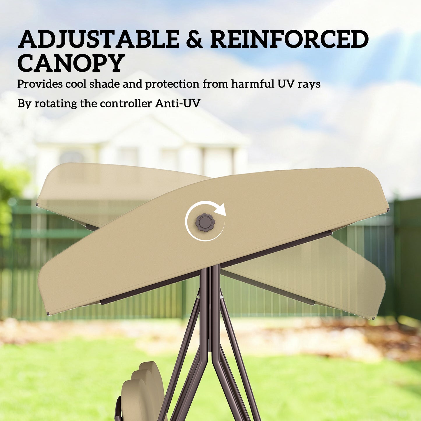 Three-Seater Garden Swing Chair